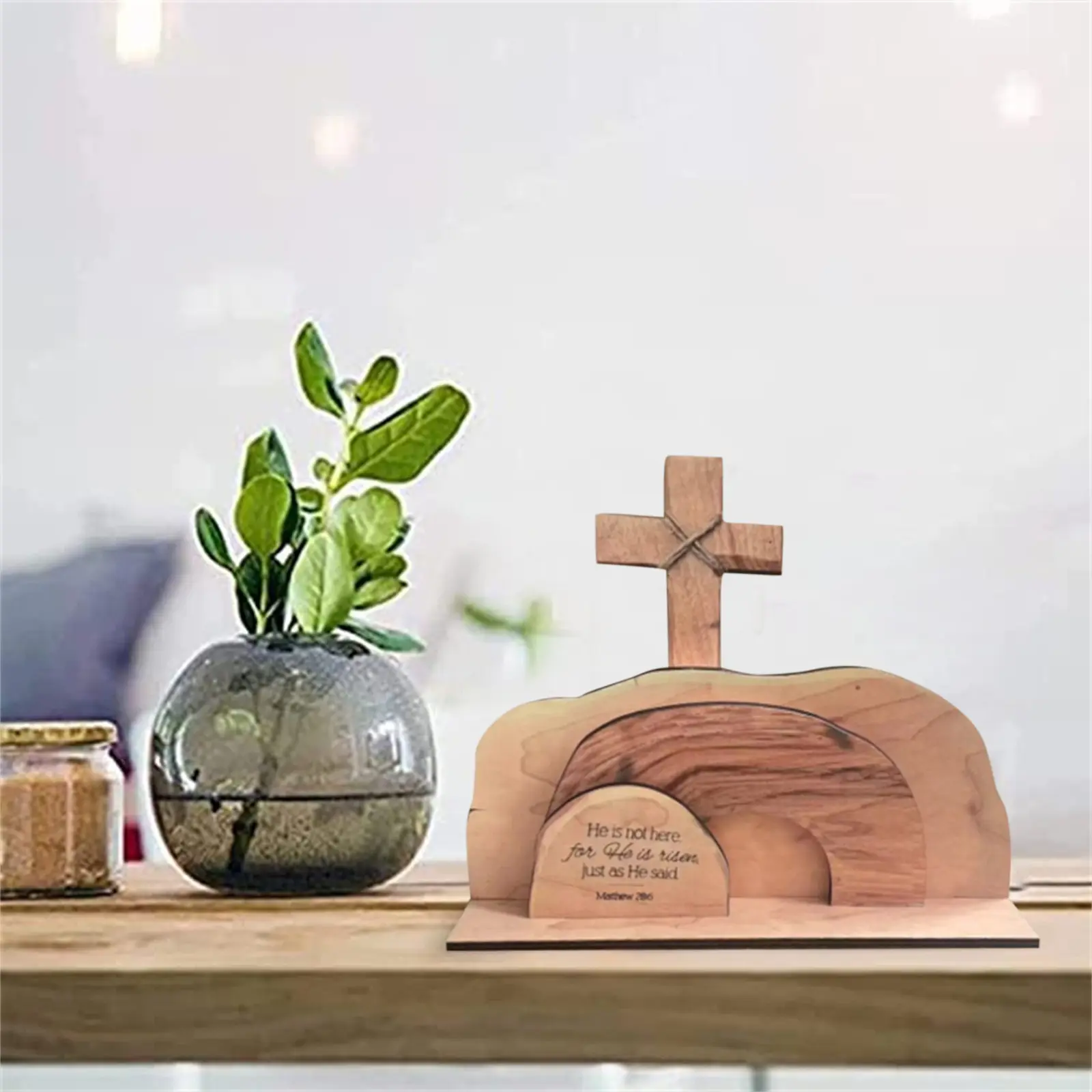 Creative Easter Resurrection Scene Risen Christ Figurine Decor For The Home Easter Christian Jesus Scene Ornaments иудаизм