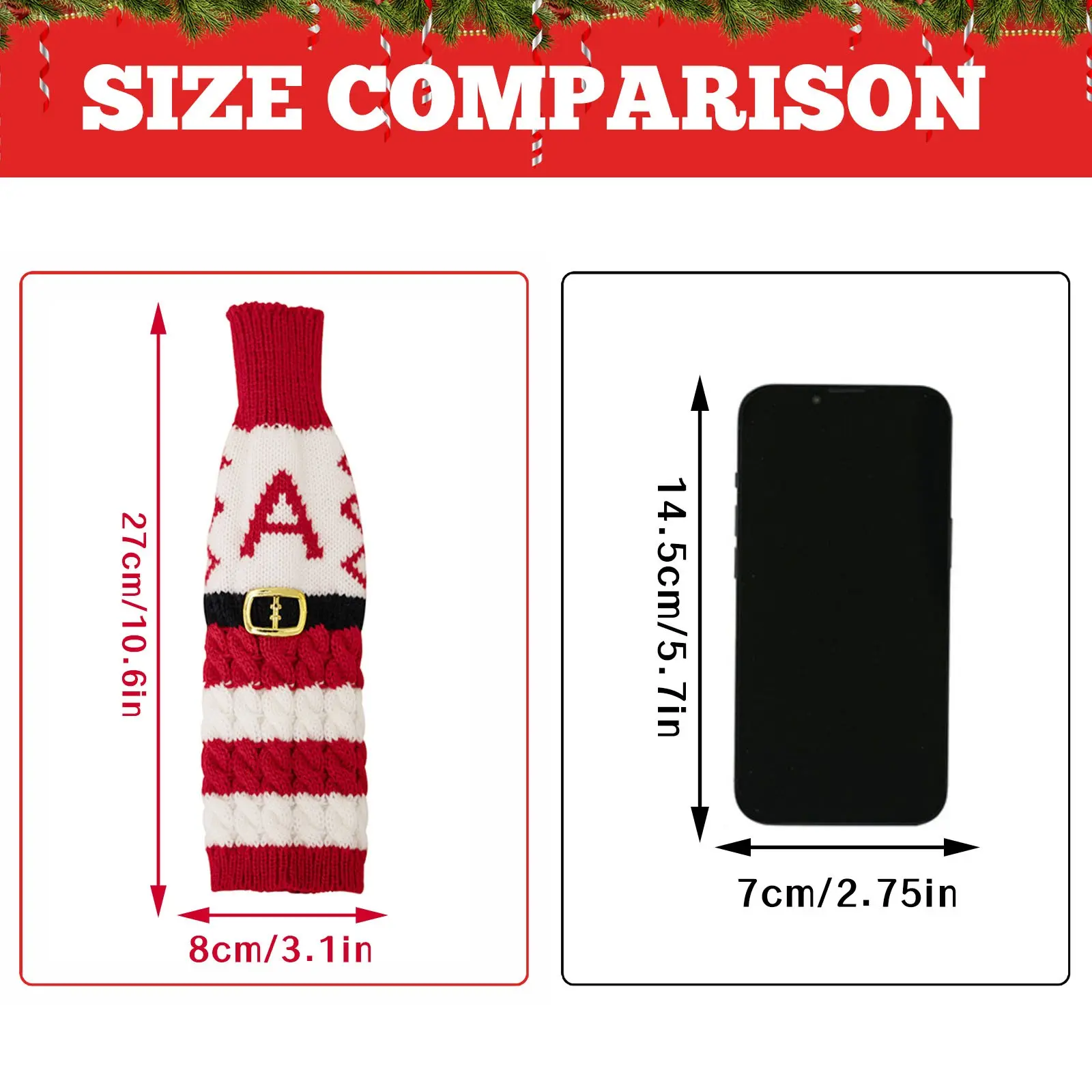 Christmas Wine Bottle Cover Set Santa Snowman Woven Wine Bottle Bags For Christmas Party Dinner Table Decorations New Year Gifts