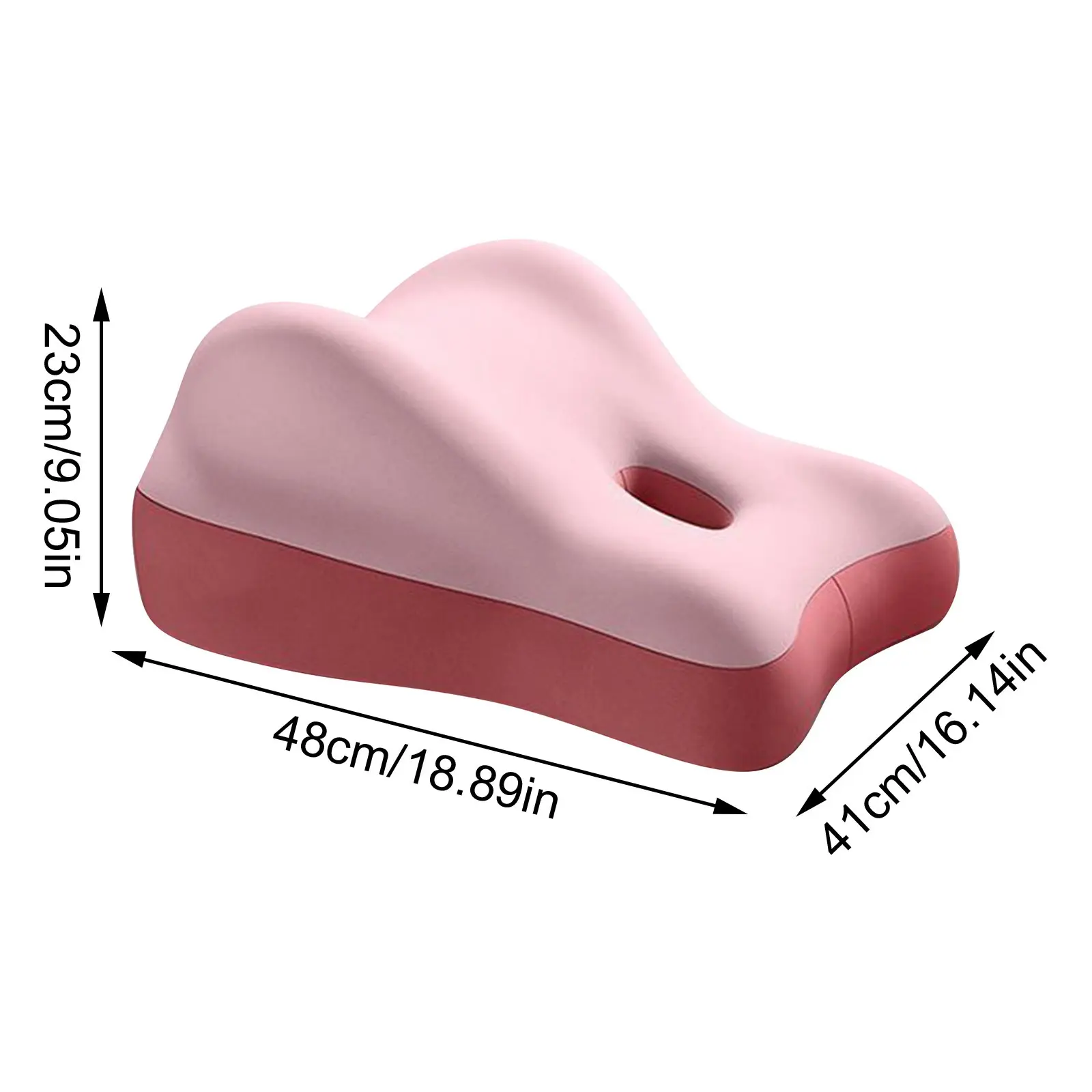 Memory foam waist cushion Ergonomic back support pad with breathable cover, suitable for office chairs, car seats, bed backs
