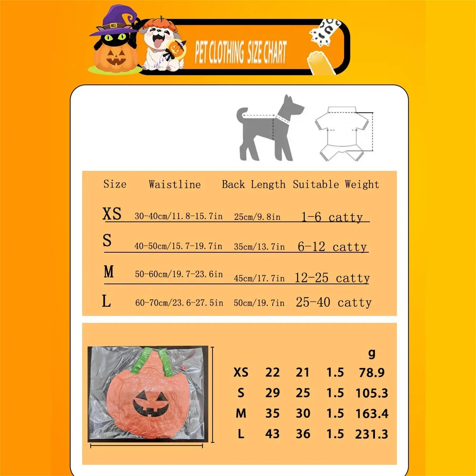 Halloween Pumpkin Lantern Dog Clothes Transformation Costume Cosplay Funny Cat Teddy Dog Special Events Apparel Comical Outfits