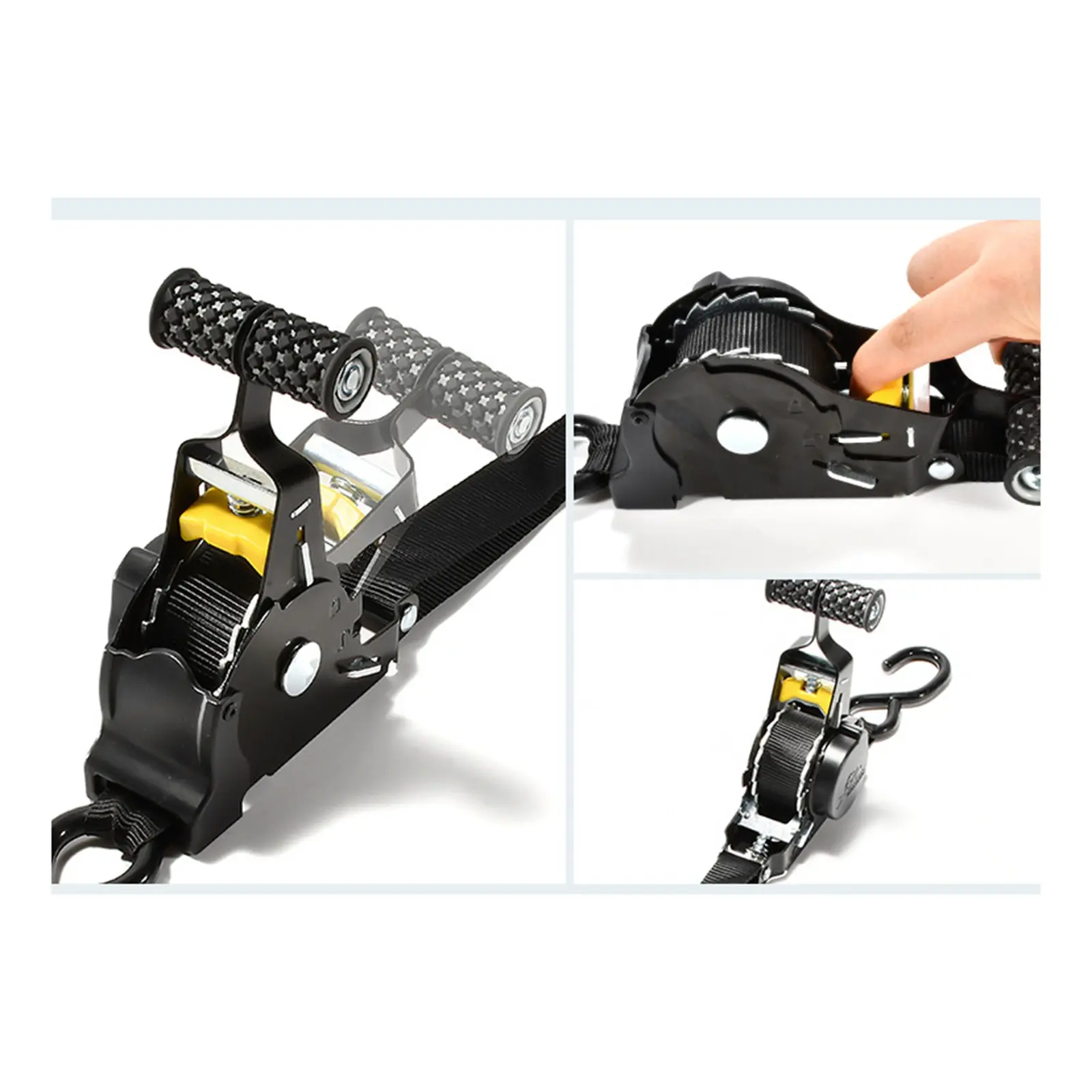 Retractable Auto Ratchet Strap Automatic Shrink Bundle Tape Retractable Belts For Motorcycles Convenience Luggage Straps