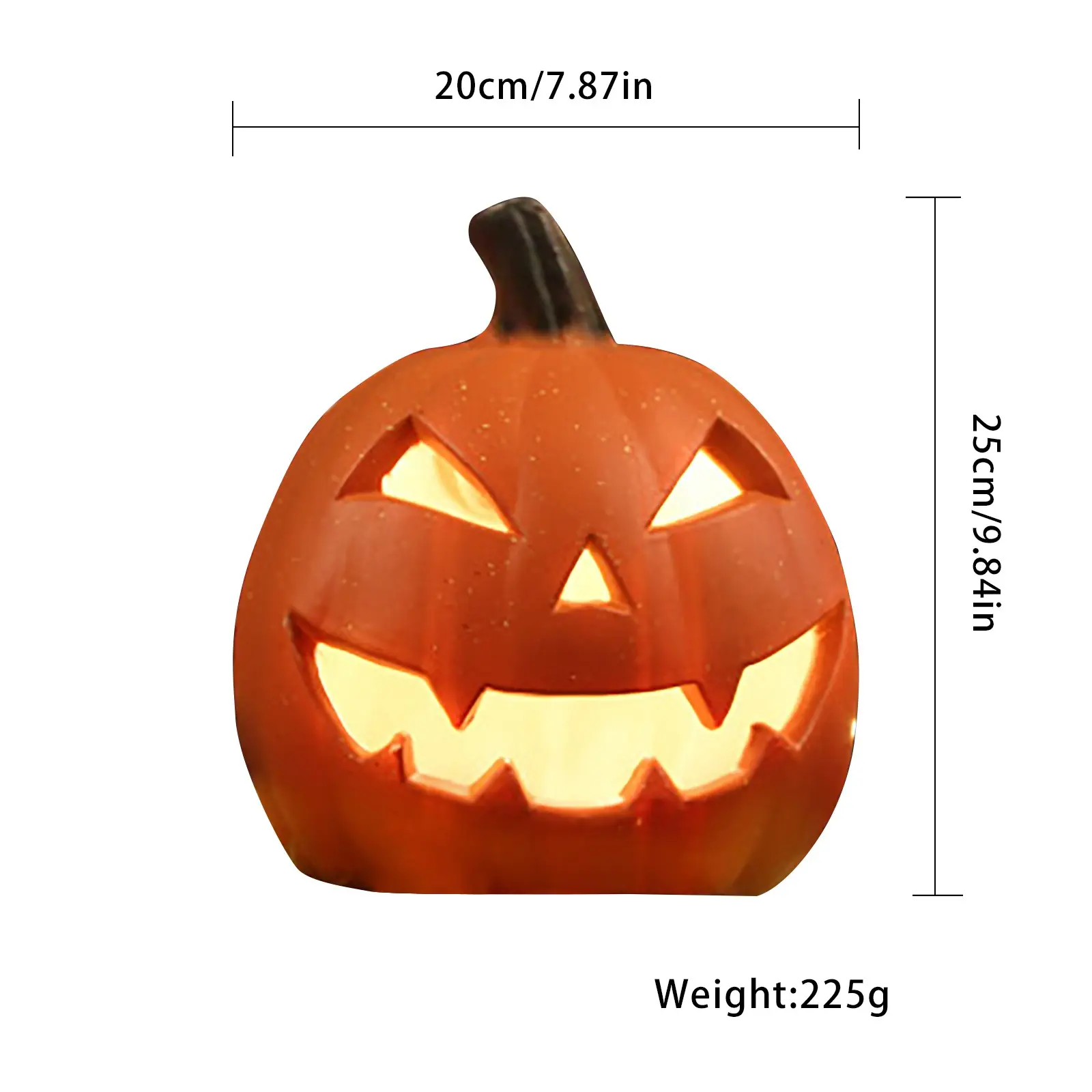 1Pc Decorative Pumpkin Halloween Props Lantern Decor Pumpkin Decoration Pumpkin Light Outdoor Halloween Decorationsation