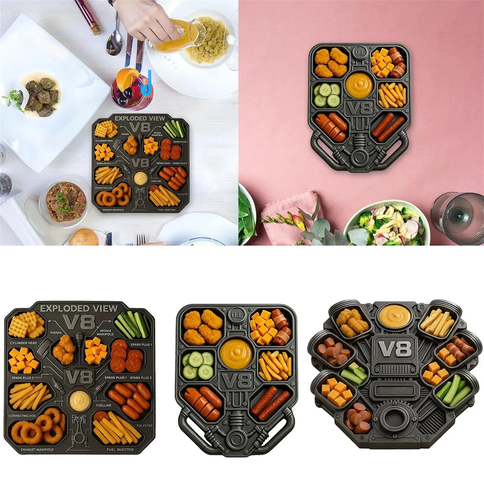 Engine Charcuterie Platter Reusable Personalized Cheese Board For Bachelorettes Engagement Party 3PCS