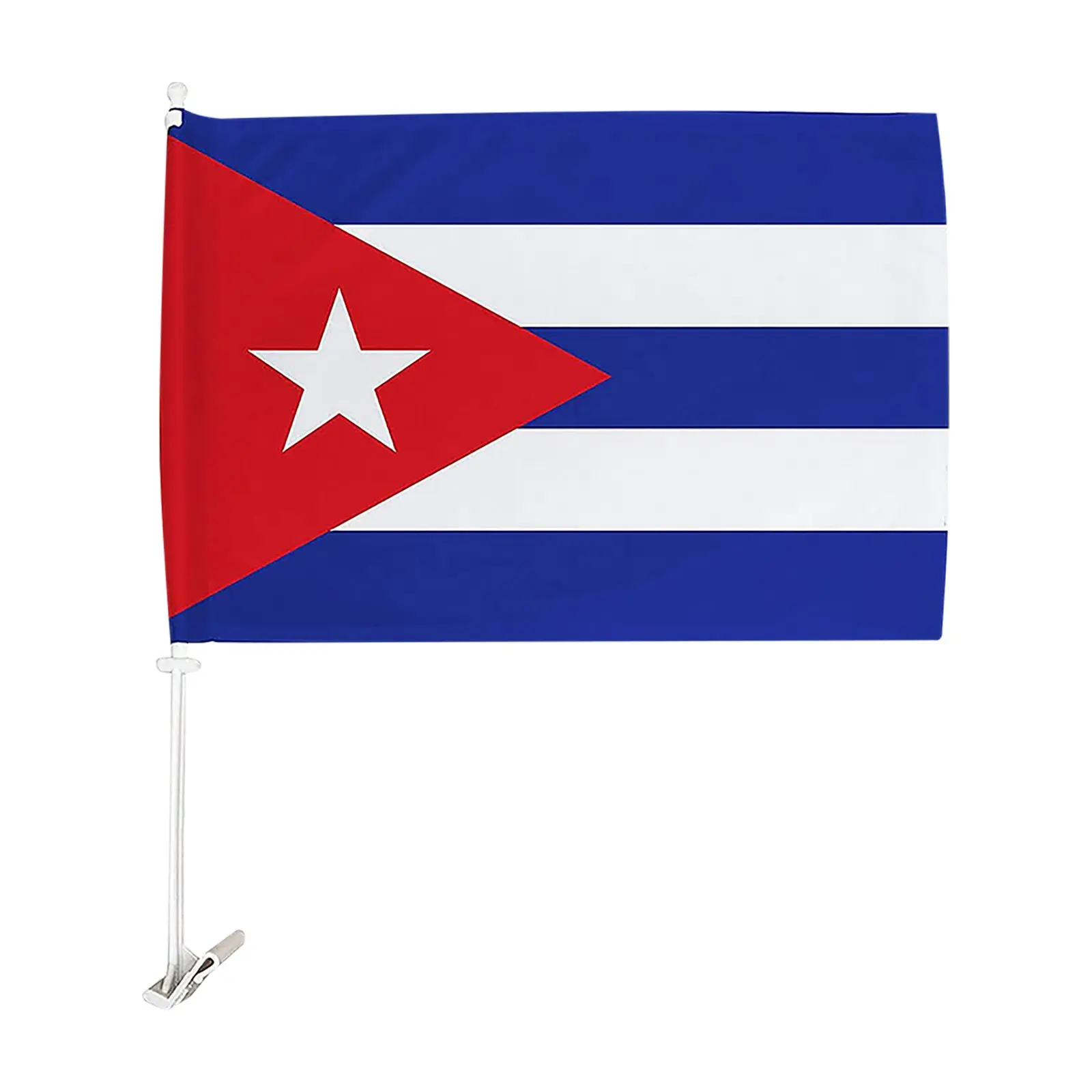 2PC Cuba Car Window Vehicle Flag For Truck SUV Bus UV Resistant Outdoor Advertising Hanging Banner Decoration Flying Flags Decor