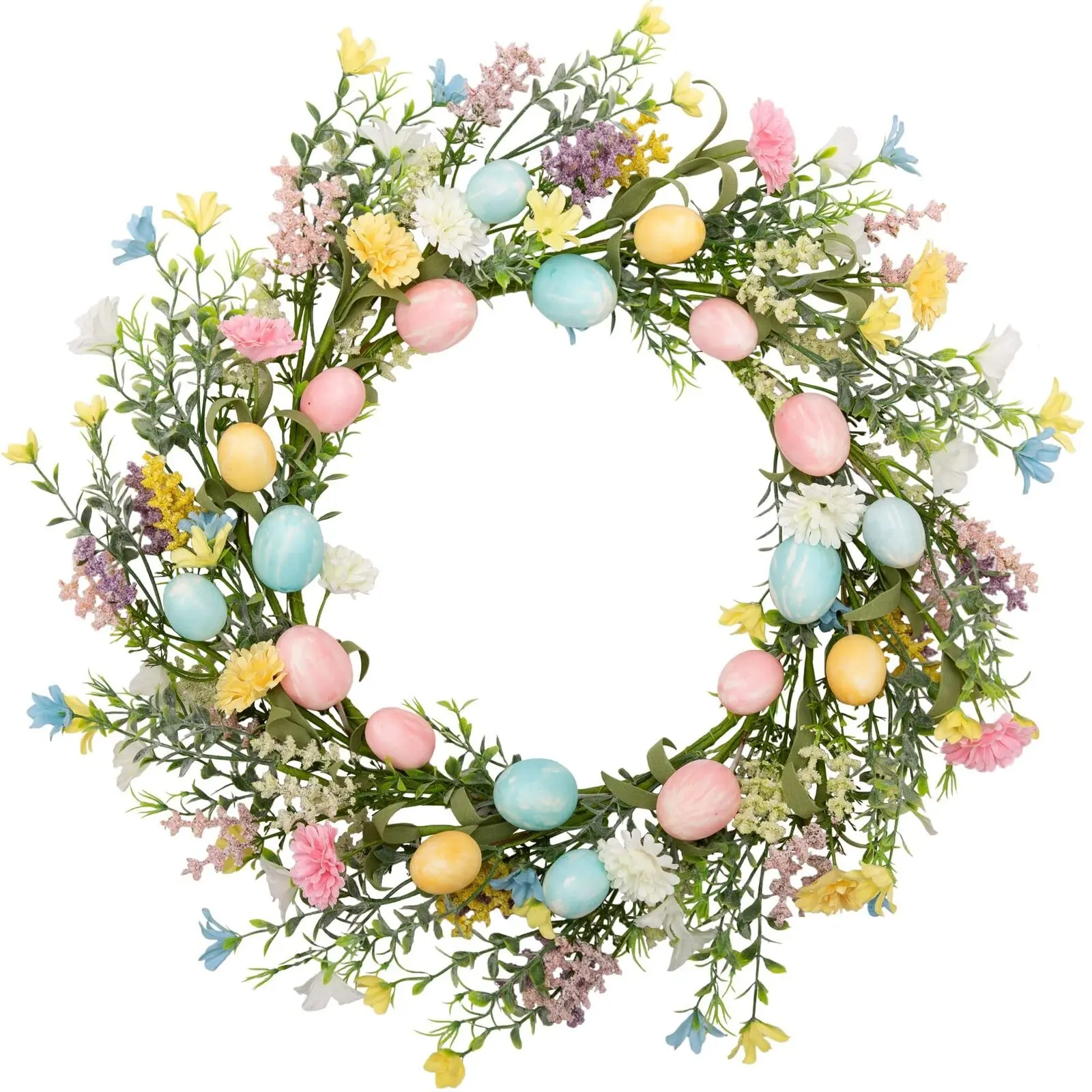 Bow Ribbon Easter Eggs Wreath Easter Eggs Garland Door Ornaments Wall Decor Happy 2025 Easter Day Decor For Home Kids Favor