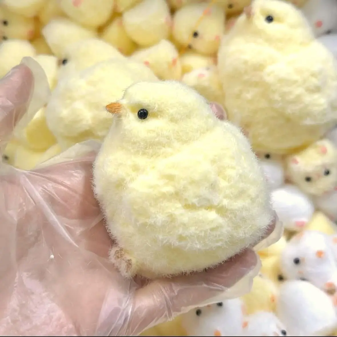 Handmade Silicone Squishy Big Chicken, Cute Taba Chicks Squeeze Squishy Chicks,Soft Squishy Fidget Toys,Chicken Stress Toy