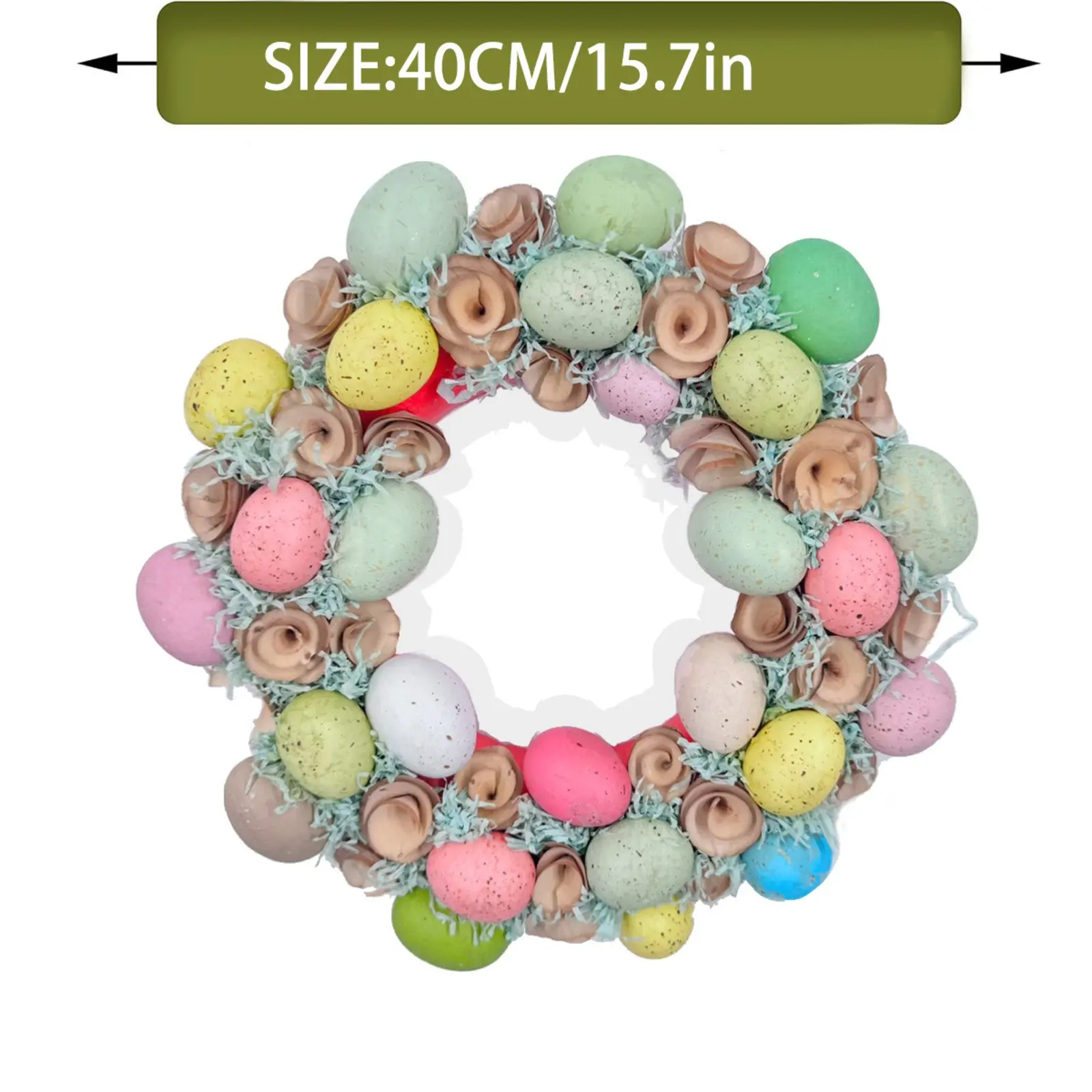 Bow Ribbon Easter Eggs Wreath Easter Eggs Garland Door Ornaments Wall Decor Happy 2025 Easter Day Decor For Home Kids Favor