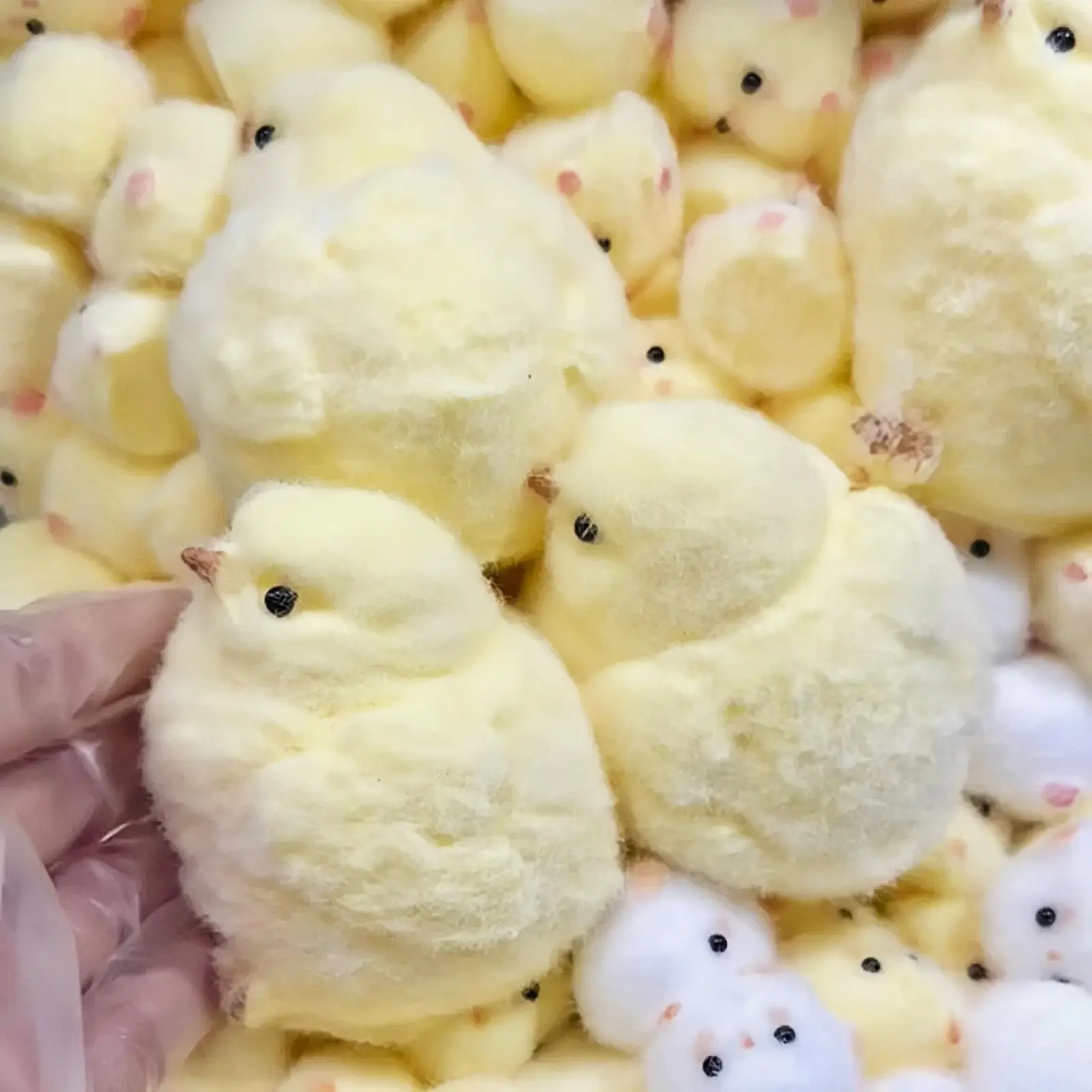 Handmade Silicone Squishy Big Chicken, Cute Taba Chicks Squeeze Squishy Chicks,Soft Squishy Fidget Toys,Chicken Stress Toy