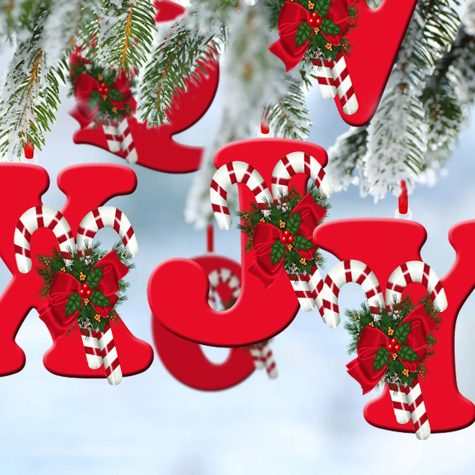 Christmas Acrylic Letter Pendant 2024 Merry Cristmas Decorations for Home Cristmas Tree Ornaments Navidad Natal New Year 2025