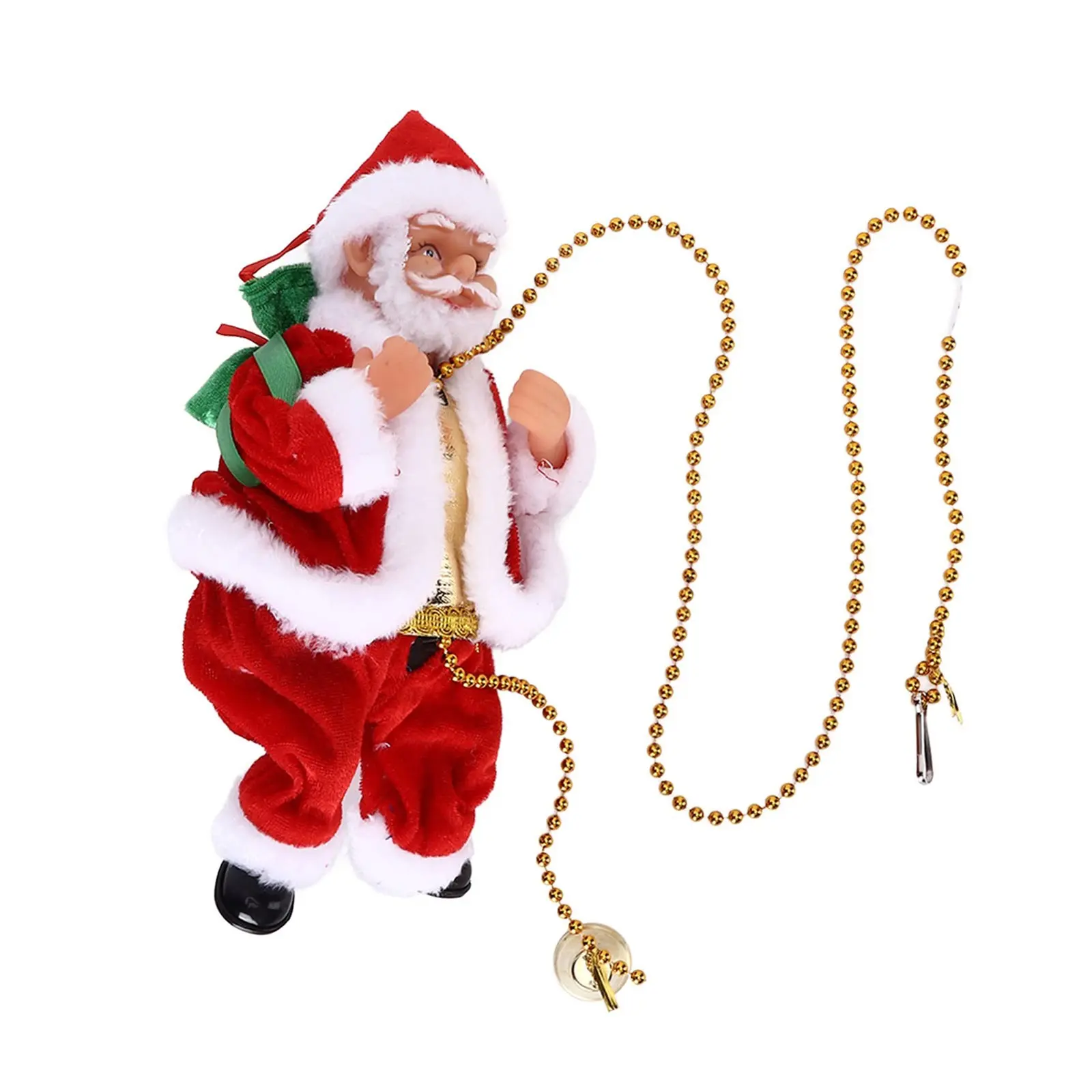 New Santa Claus Battery Operated Electric Climb Up and Down Climbing Santa with Music Christmas Decorations For Home Door
