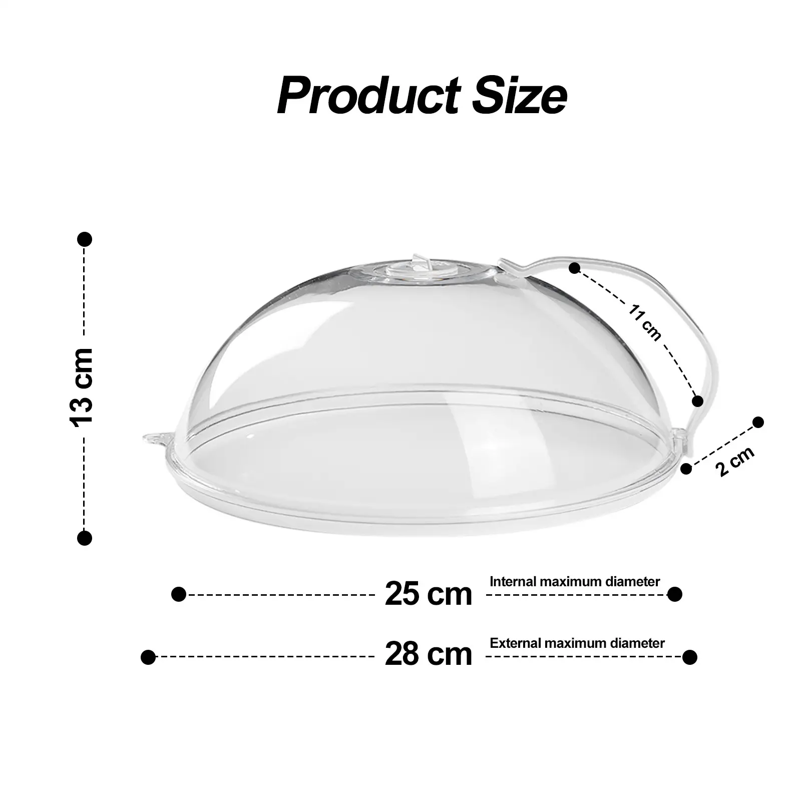 Large Microwave Splatter Cover BPA Free Microwave Oven Plate Food Cover Guard Lid with Adjustable Steam Vents Dishwasher Safe