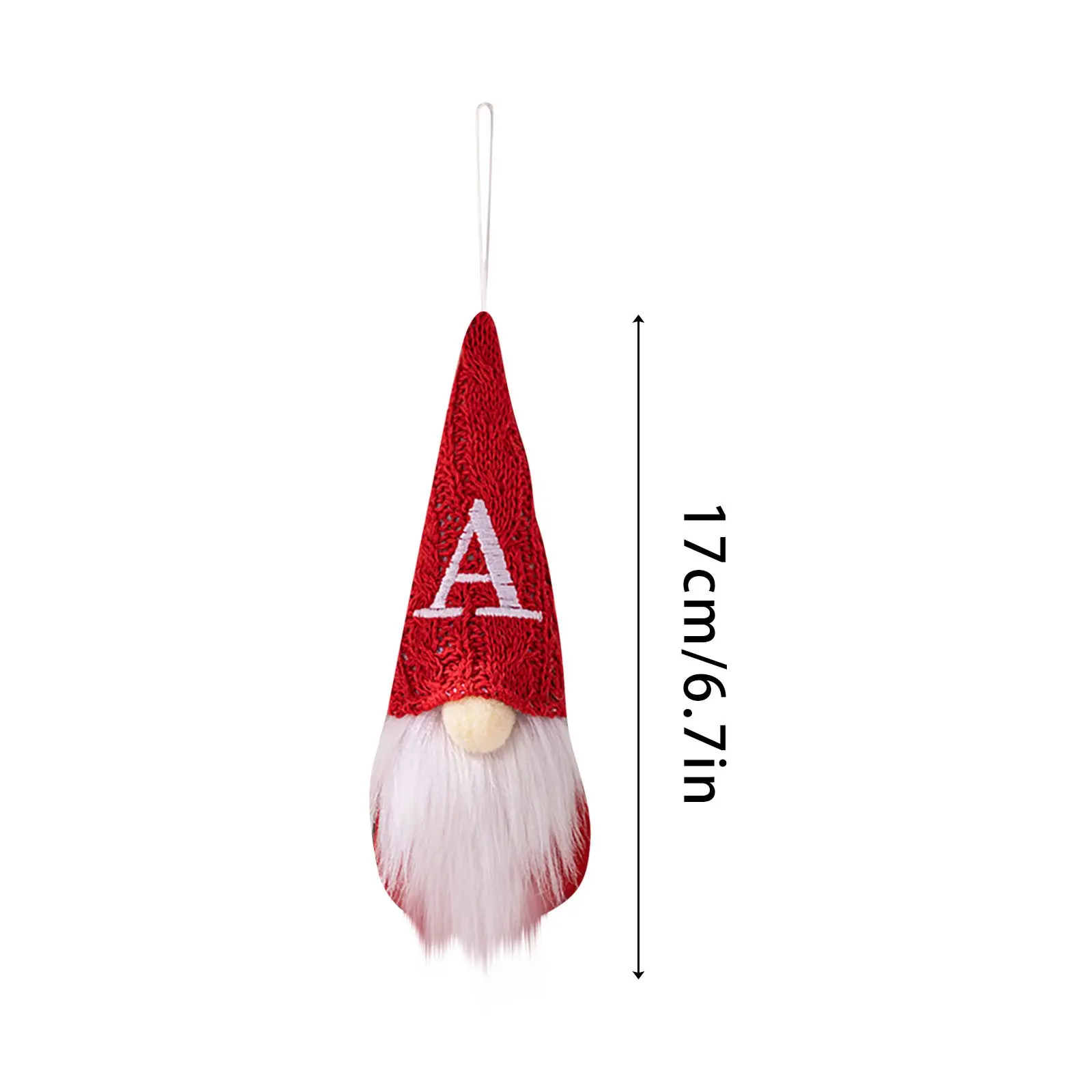 26 letter Christmas Mini Doll Gnome Christmas Tree Pendant Pink Plush Doll Pendant Home Christmas Decoration Navidad Natal
