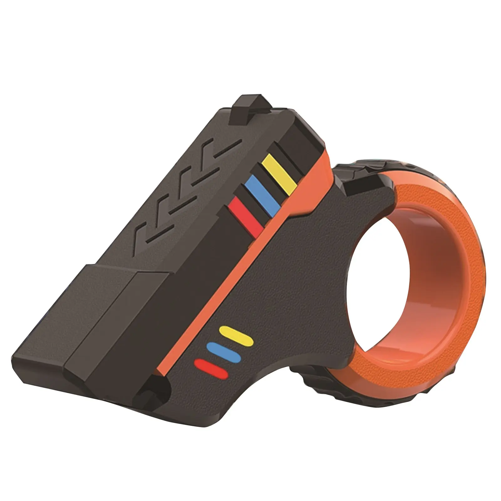 3D Printed EDC Soothing Spinner Stress Relief Toys Gift Shape Fidget Ring Small Pistol Toys for Anxiety and ADHD Sufferers