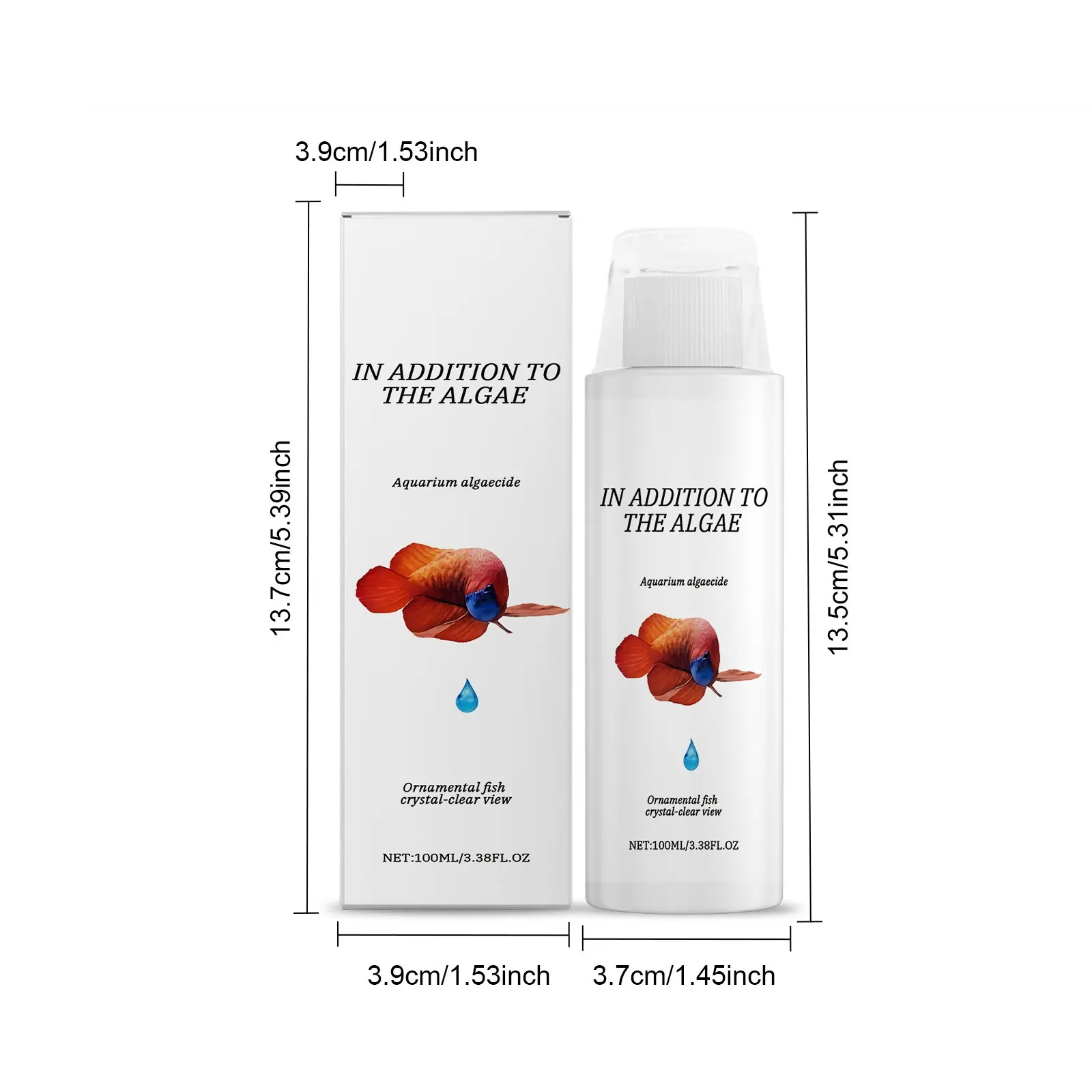 Aquarium Algaes Remover Fish Tank Water Cleaner Reduces Waste Sludge Restores Water Quality 100ml