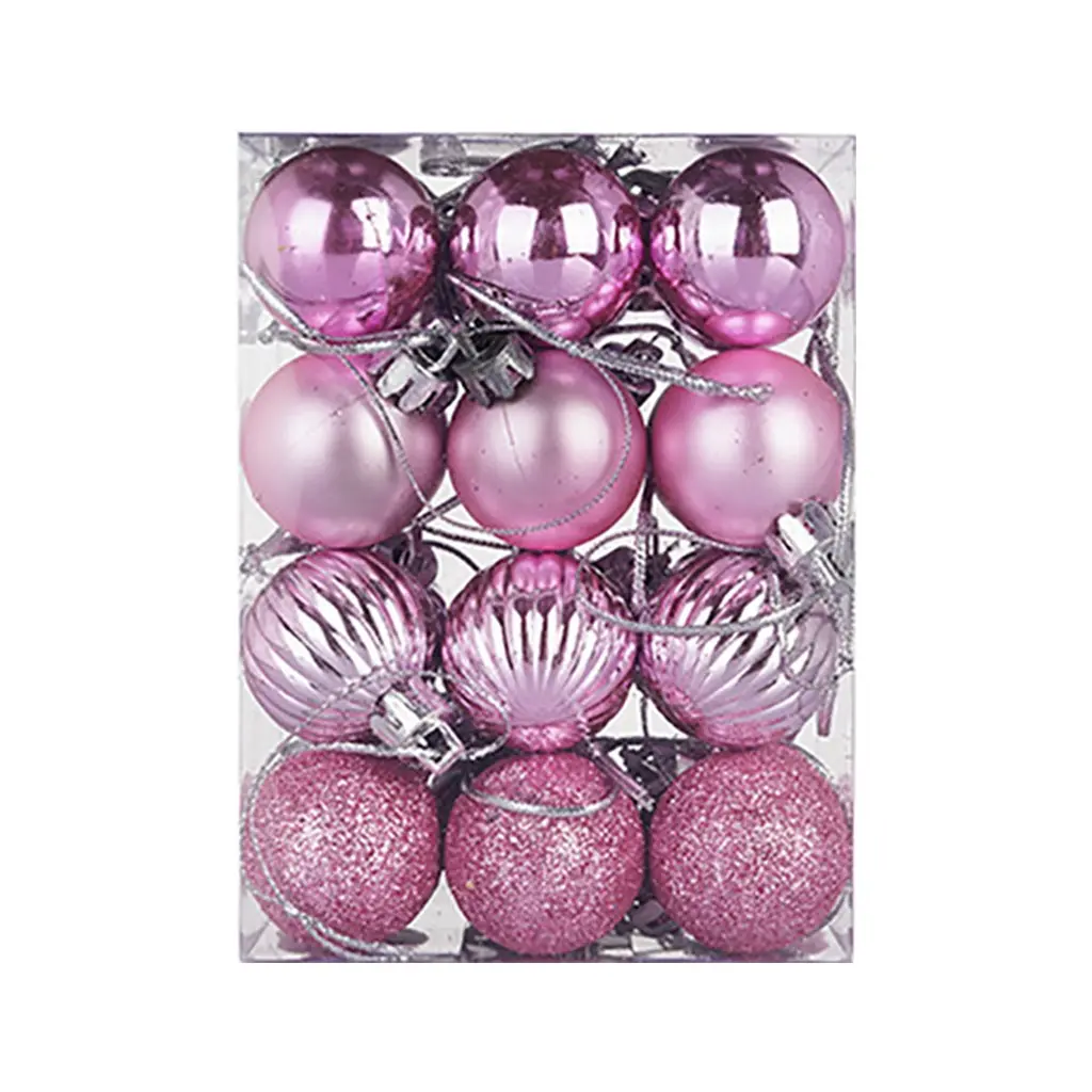 30mm Christmas Xmas Tree Ball Bauble Hanging Home Party Ornament Decor 24pc Tree Decoration Balls Xmas Party Hanging Pendant