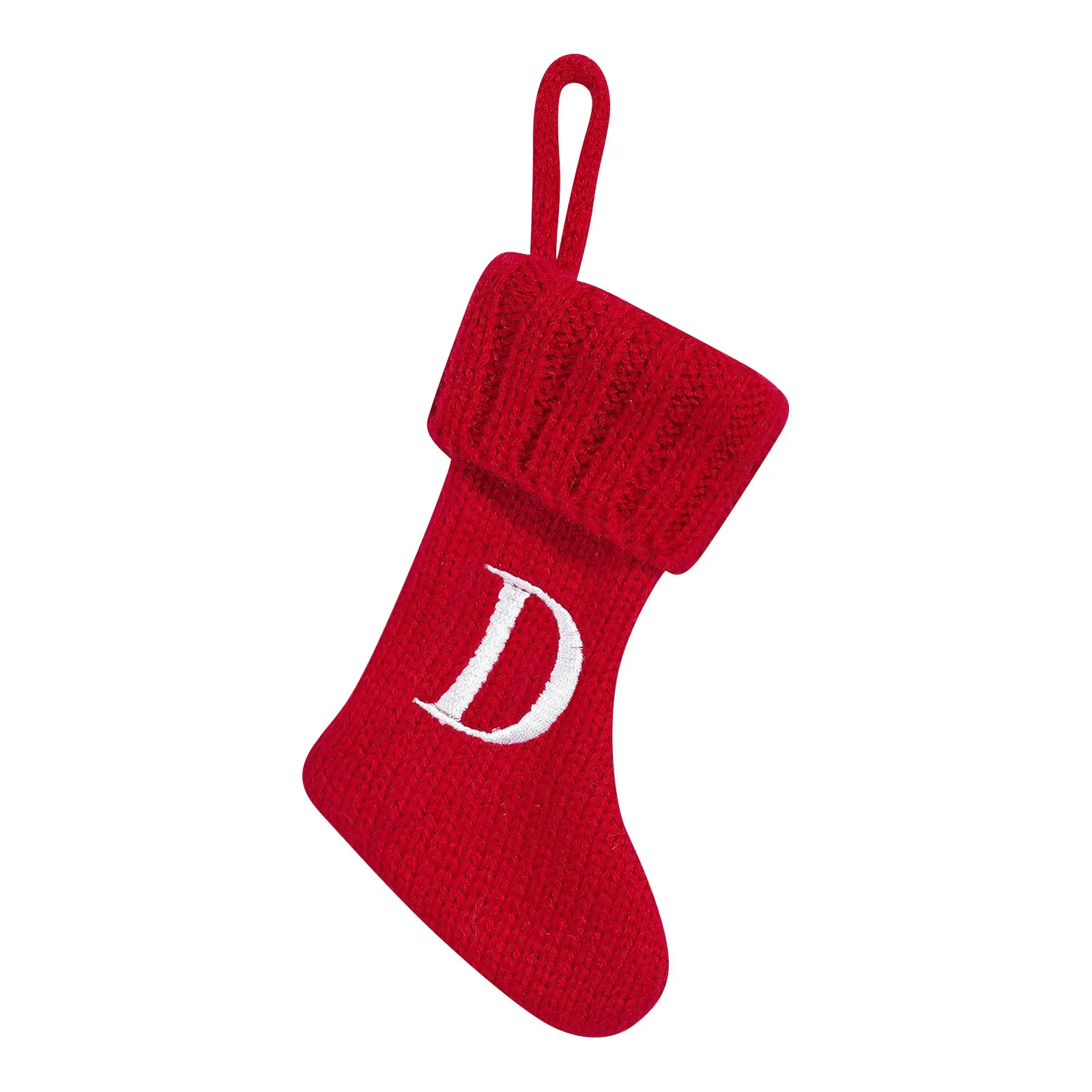 Christmas Socks Pendant Embroidered Children's Candy Bag Letter Christmas Socks Gift Bag Holiday Supplies Christmas Decoration