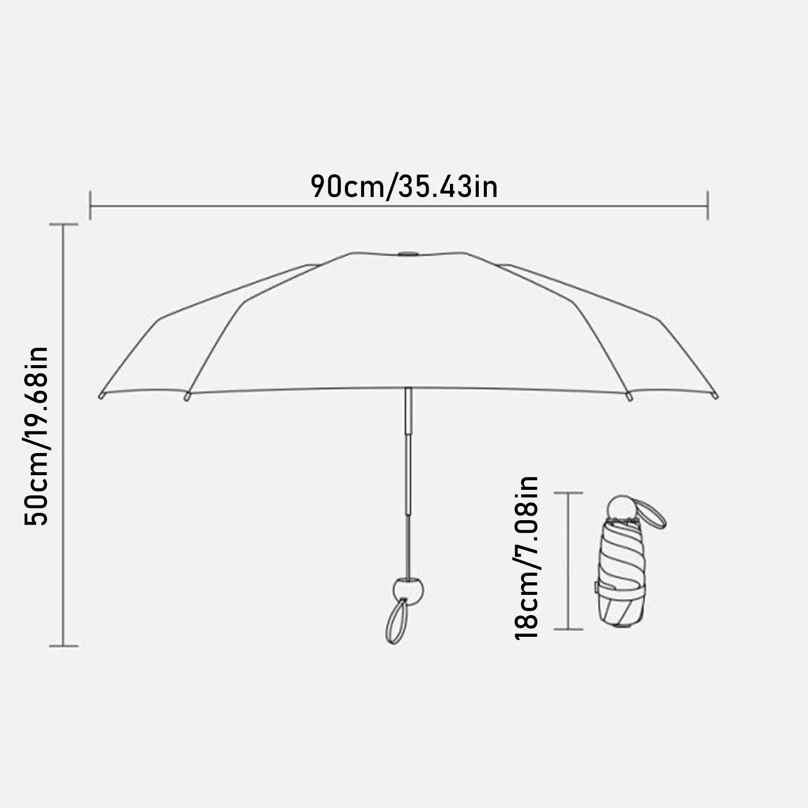 Compact Travel Mini Umbrella Uv Protection Capsule Umbrella 5 Fold Ultra Lightweight Sunshade Umbrellas Protable Manual
