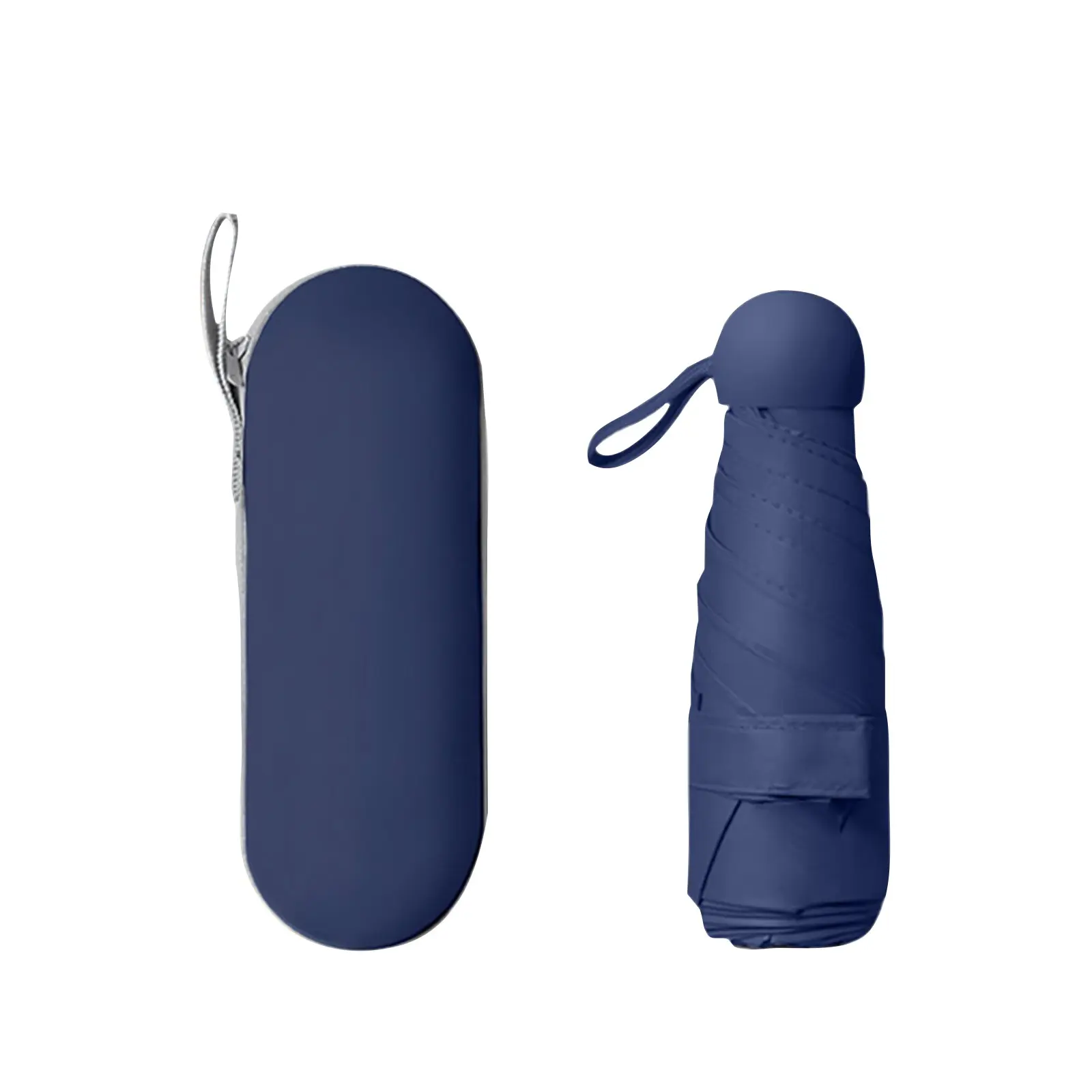 Compact Travel Mini Umbrella Uv Protection Capsule Umbrella 5 Fold Ultra Lightweight Sunshade Umbrellas Protable Manual