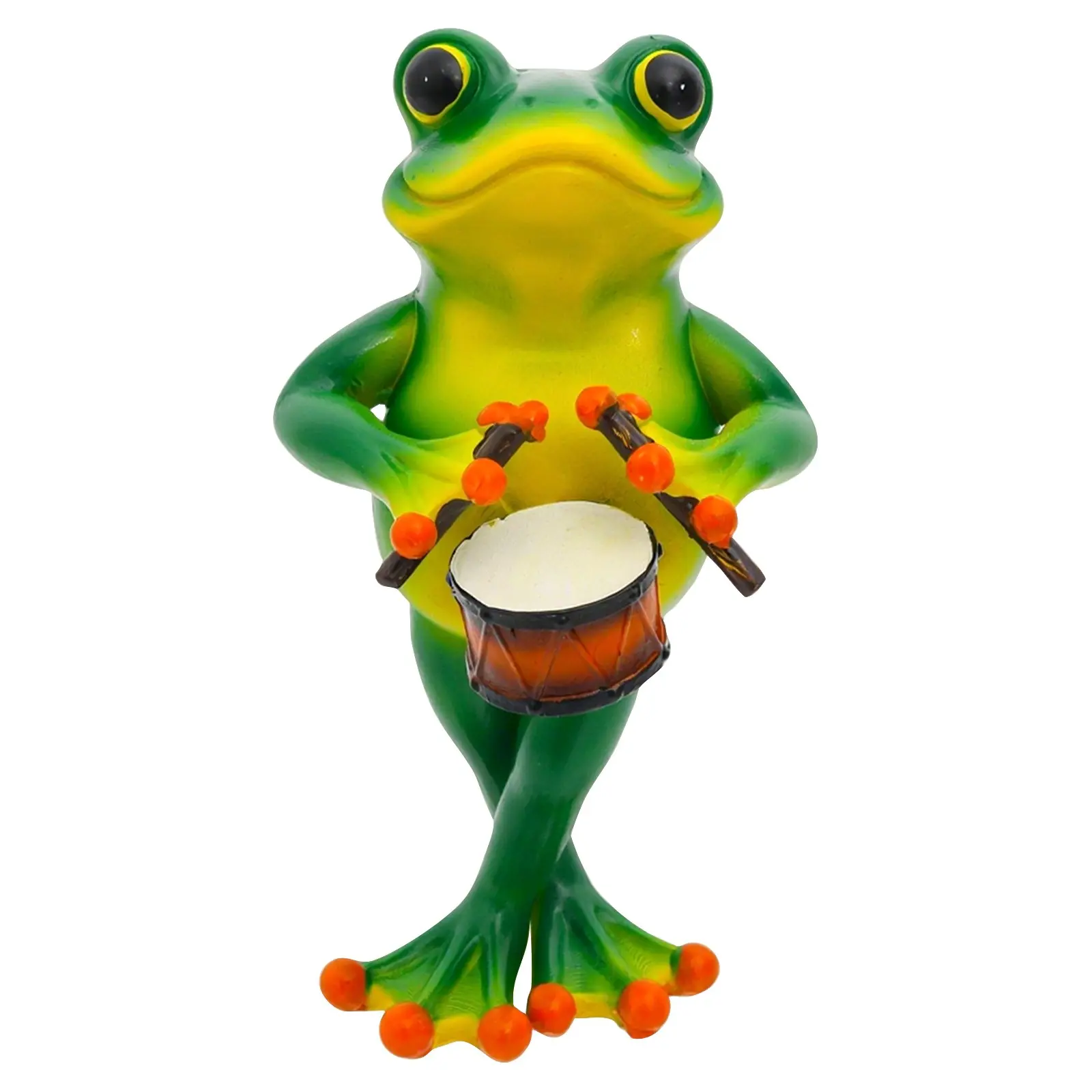3D Resin Cute Frog Saxophone Animal Figurine Wear A Suit Play The Guitar Frog Craft Home Office Tabletop Decor Ornaments Gift