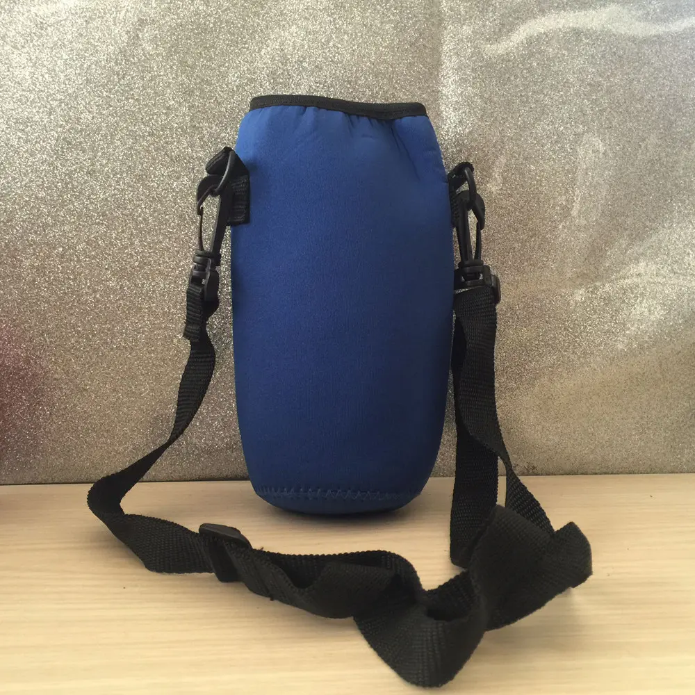 Portable Water Bottle Carrier Sports Insulated Neoprene Holder Pouch Bag Strap 550ml Sleeve Shoulder Adjustable S