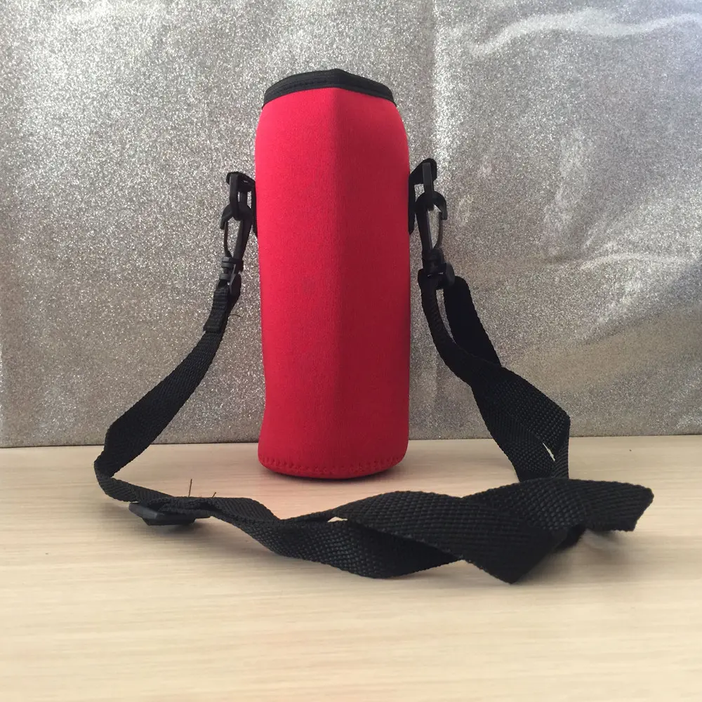 Portable Water Bottle Carrier Sports Insulated Neoprene Holder Pouch Bag Strap 550ml Sleeve Shoulder Adjustable S