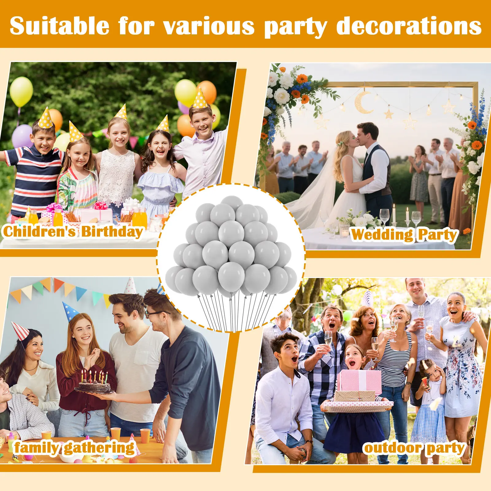 105 Light Balloons 12 Inch Party Latex Balloons For Boys And Girls Birthday Baby Bath Reveal Wedding Sunflower Party Decoration