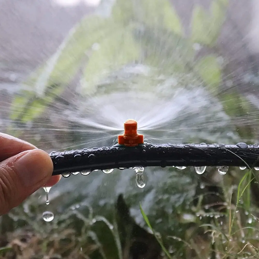 90/180/360 Degree Adjustable Irrigation Dropper, Garden Spray Micro Nozzle, Rotating Nozzle 4/7mm hose Compensation Fog Sprayer