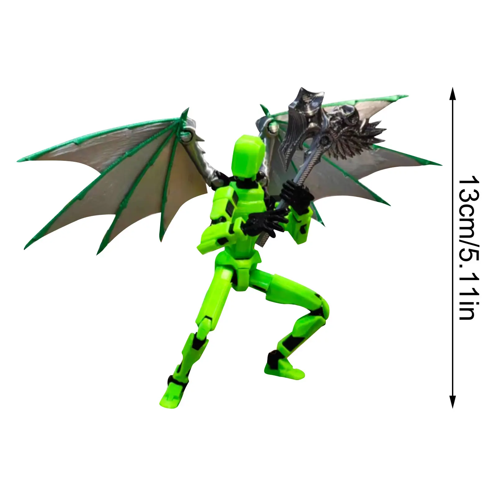 1/2Packs 13 Robot Action Figure with Sports Accessories Set Multi-Jointed Action Figures Action Figure Dummy Desktop Decorations