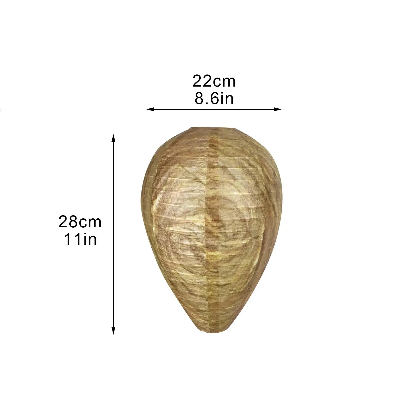 Hanging Wasp Nest Decoy Outdoor Waterproof Fake Wasp Nest Decoy Nest Decoy Hornets Plastic Insects Paper Drive Beehive Lantern
