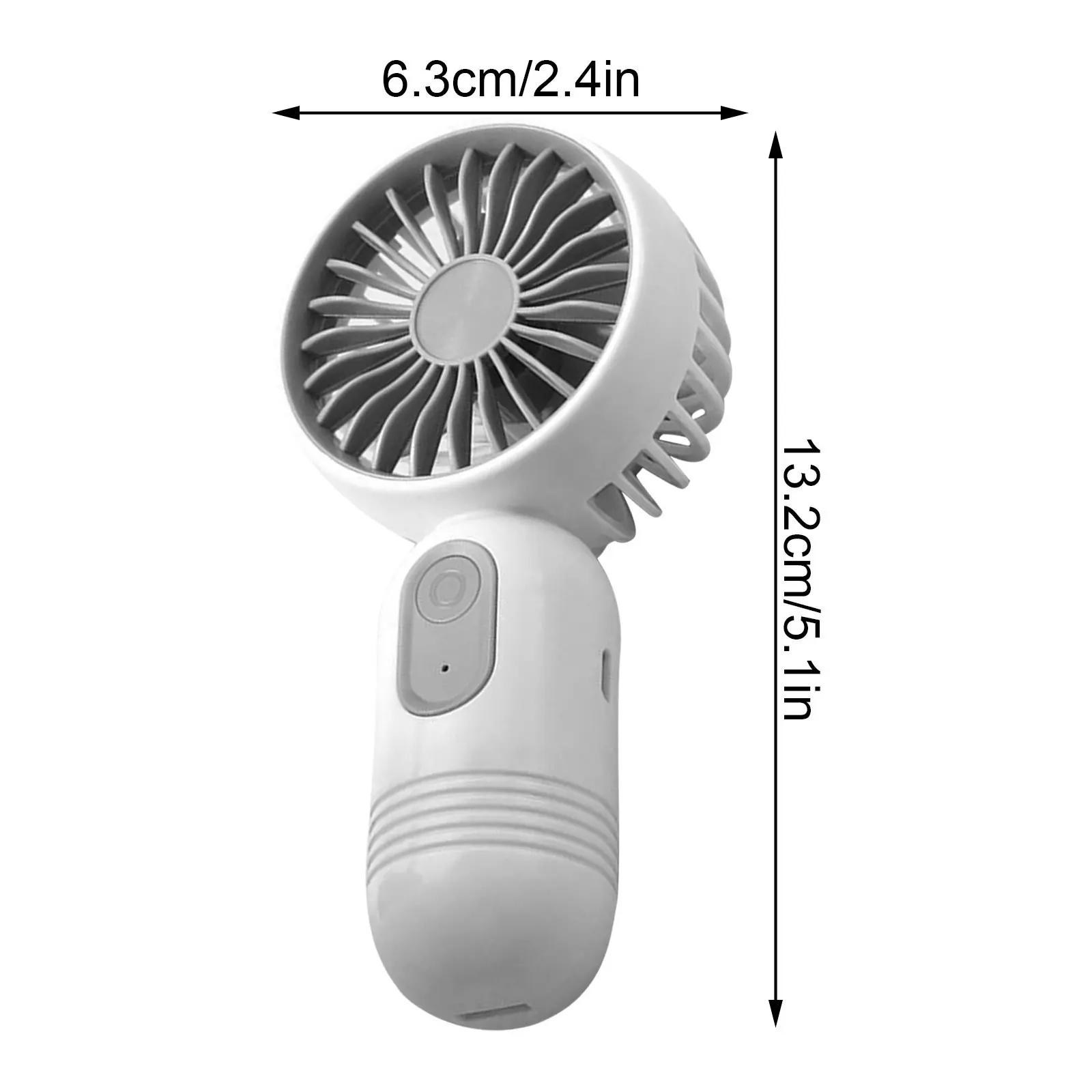 Handheld Mini Portable Fan USB Charging Handheld Fan for Men and Women Suitable for Office Outdoor Travel and Camping