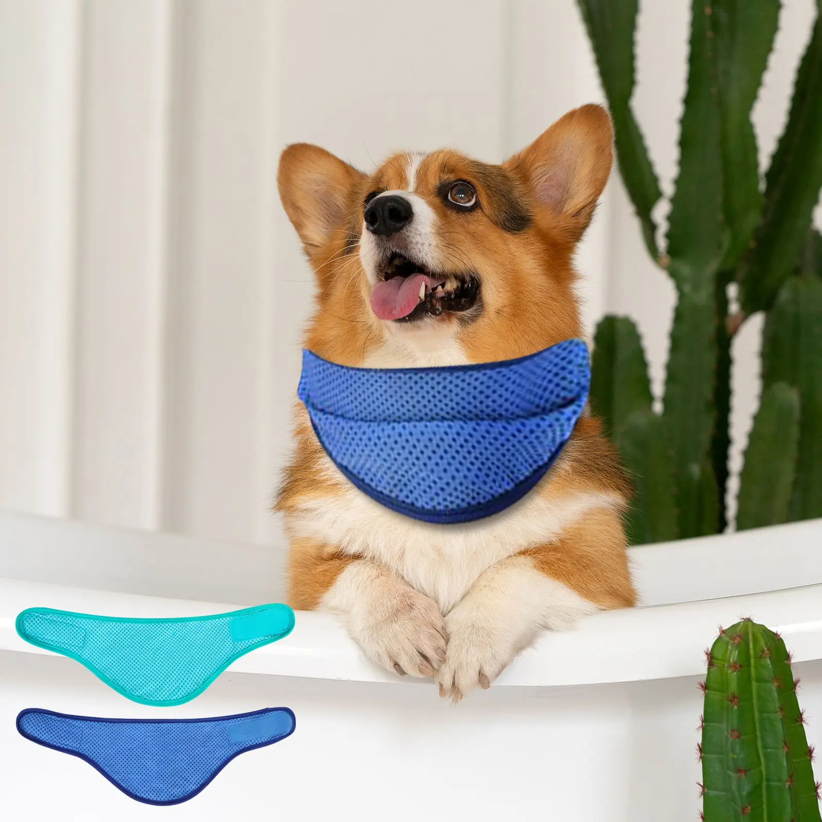 Summer Dog Cooling Scarf Adjustable Pet Bandana for Small Medium Dogs Breathable Puppy Ice Collar Dog Accessories