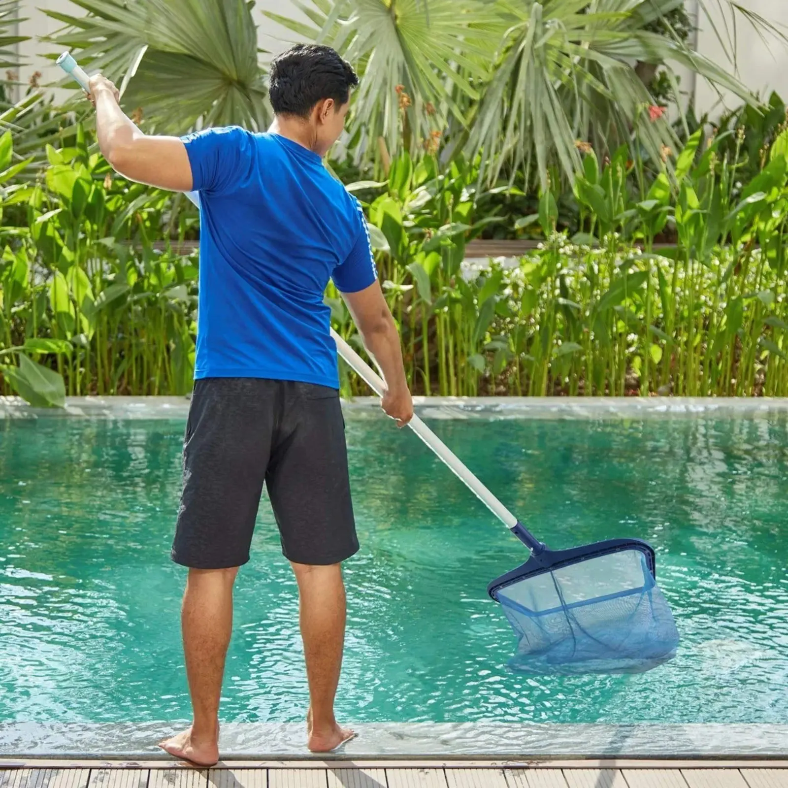 Leaf Skimmer Swimming Pools Skimmer Net Rubbish Cleaning Rake Leaf Mesh Deep Bag SPA Pond Leaves Cleaning Net Pool Accessories