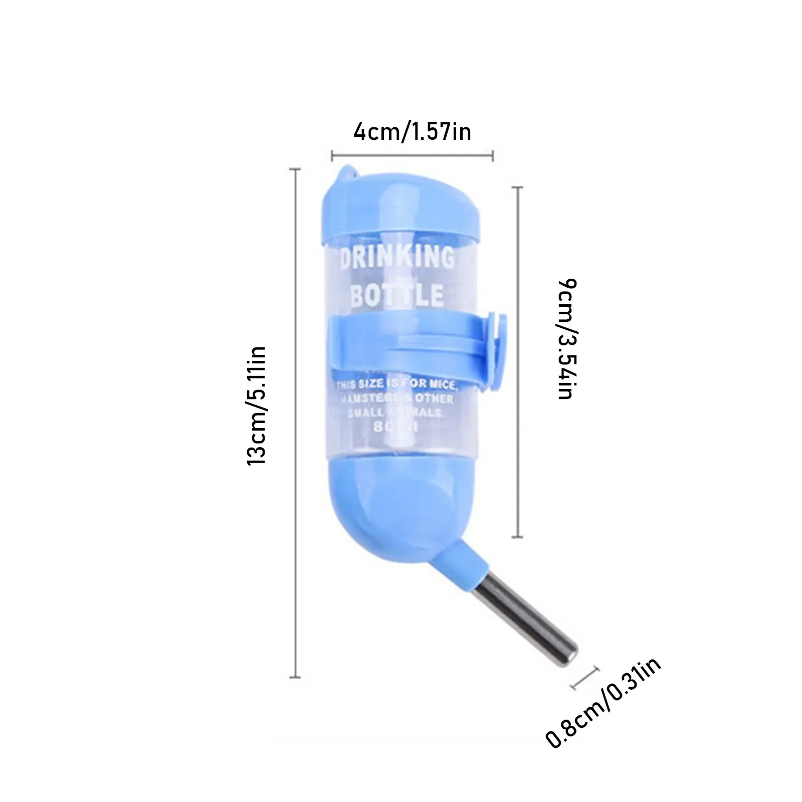 Hamster Dispenser Bottle Hamster Water Drinking Bottle Pet Automatic Water Feeder for Critter Mice Ferrets Rabbit Squirrel