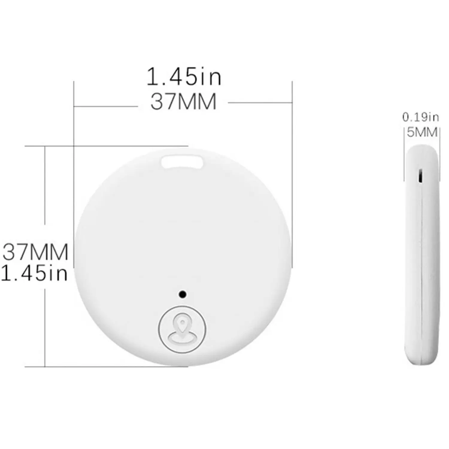 Portable Mini GPS Bluetooth Anti Lost Tracker For Old Men Kid Pet Bluetooth 5.0 Mobile Key Round Tracking Smart Locato
