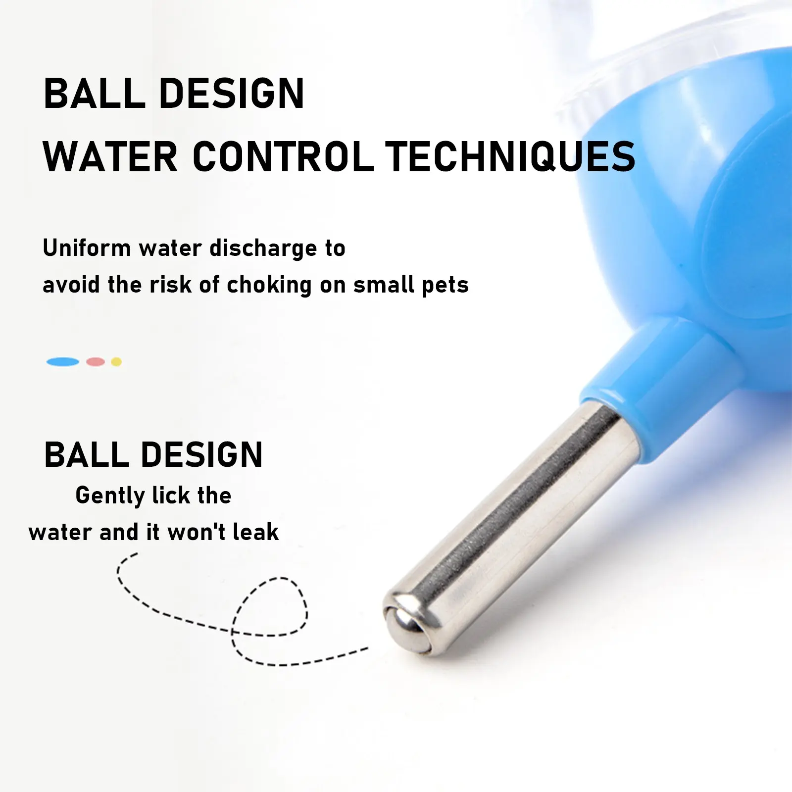 Hamster Dispenser Bottle Hamster Water Drinking Bottle Pet Automatic Water Feeder for Critter Mice Ferrets Rabbit Squirrel