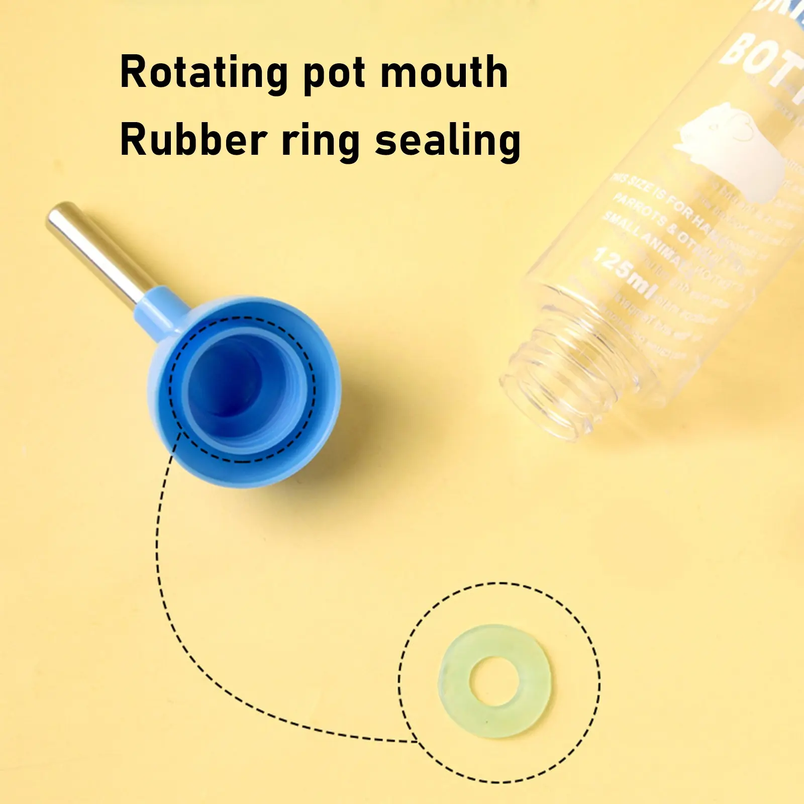 Hamster Dispenser Bottle Hamster Water Drinking Bottle Pet Automatic Water Feeder for Critter Mice Ferrets Rabbit Squirrel