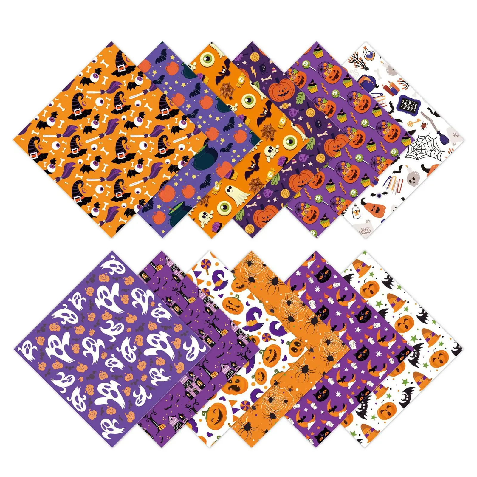 Halloween Theme Kraft Craft Paper DIY Gift Wrapping Paper Halloween Graffiti Party Star Castle Diamond Decoration Tissue Paper
