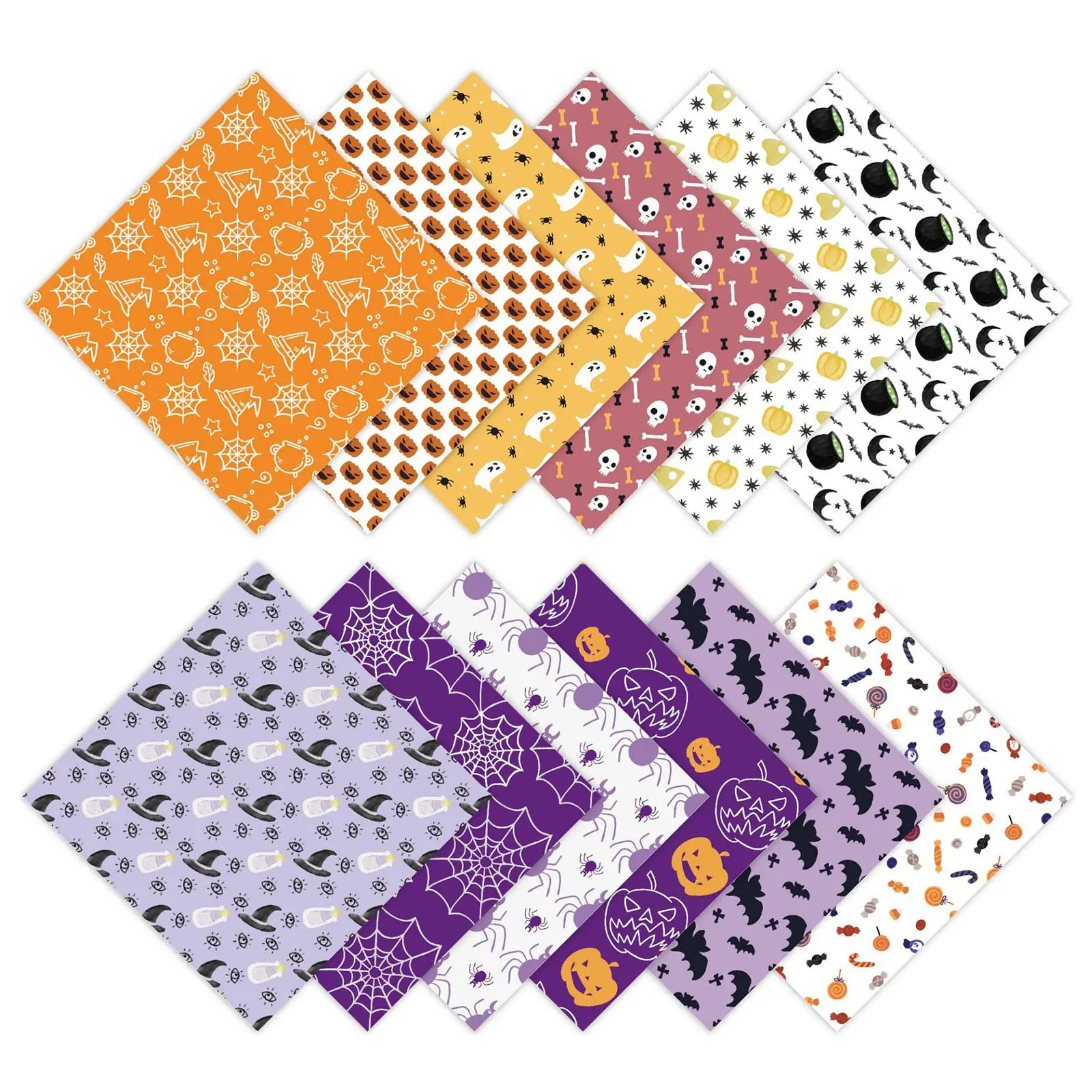 Halloween Theme Kraft Craft Paper DIY Gift Wrapping Paper Halloween Graffiti Party Star Castle Diamond Decoration Tissue Paper