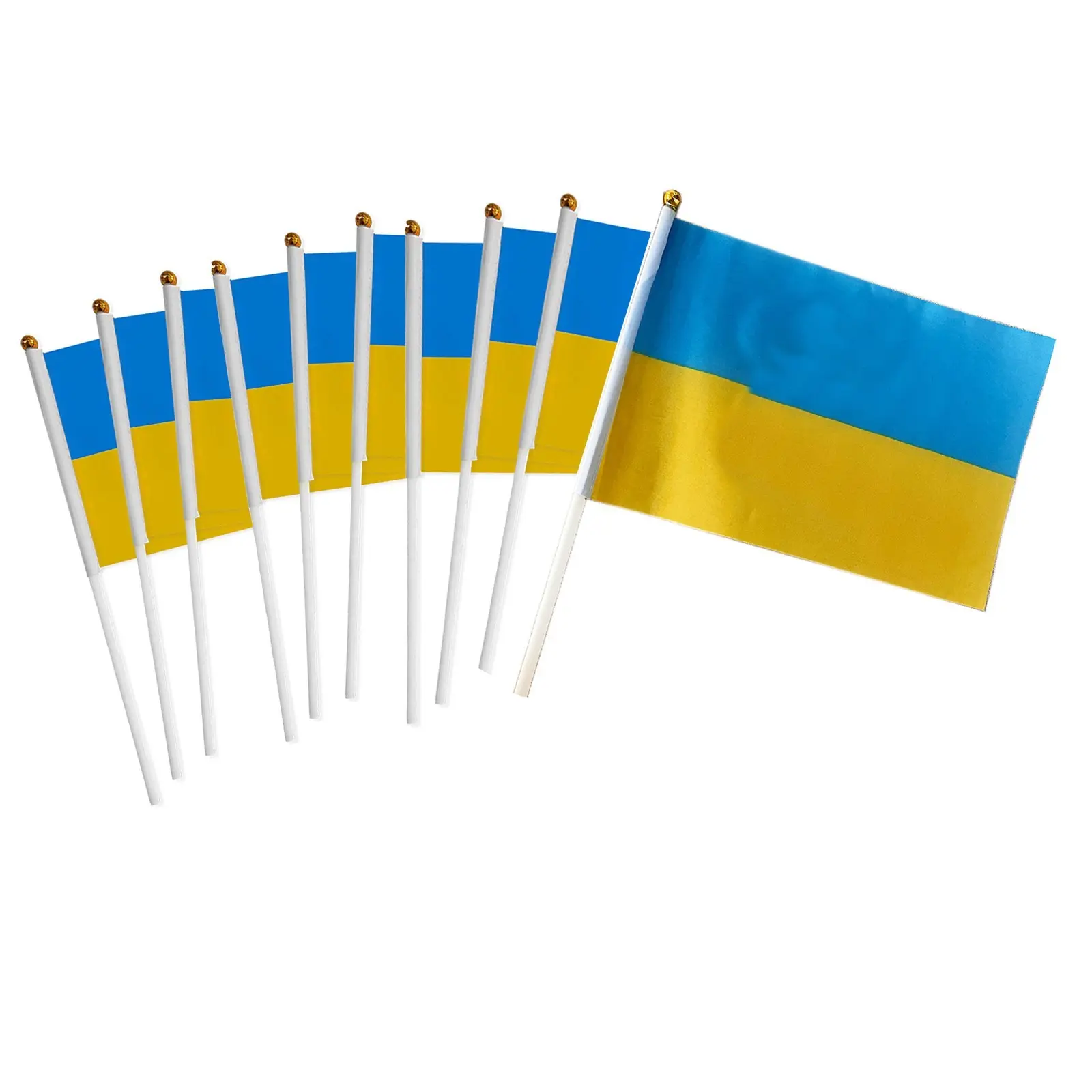 NEW 14x21cm Ukraine Window car flag Ukraine window flag bearer standard-bearer waving flags