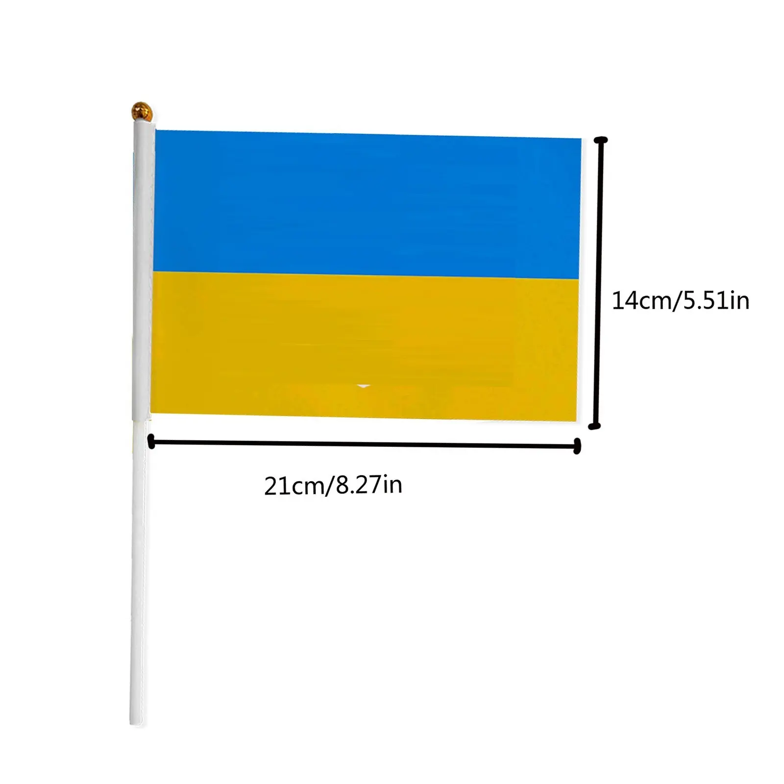 NEW 14x21cm Ukraine Window car flag Ukraine window flag bearer standard-bearer waving flags