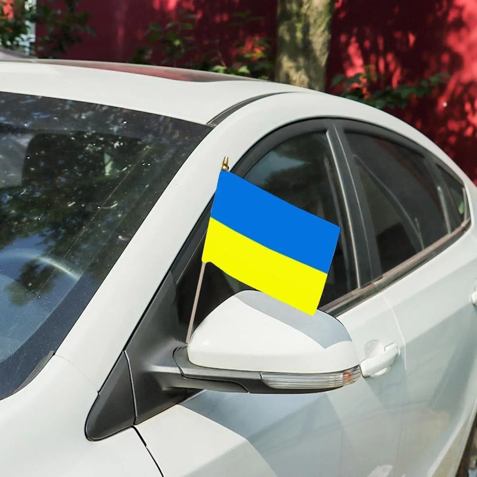 NEW 14x21cm Ukraine Window car flag Ukraine window flag bearer standard-bearer waving flags