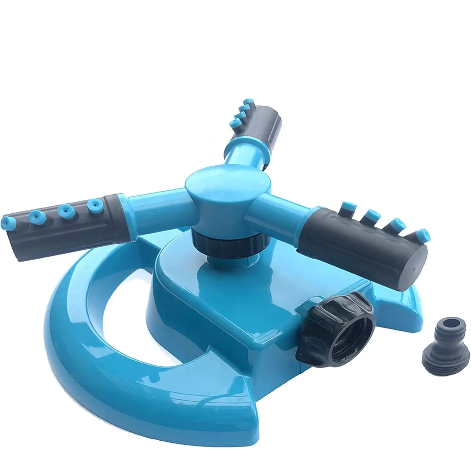 360 ° Rotating Automatic Lawn Sprinkler Lawn Small Disc Plastic Sprinkler Three-Pronged Rotatable Plastic Sprinkler Garden Too