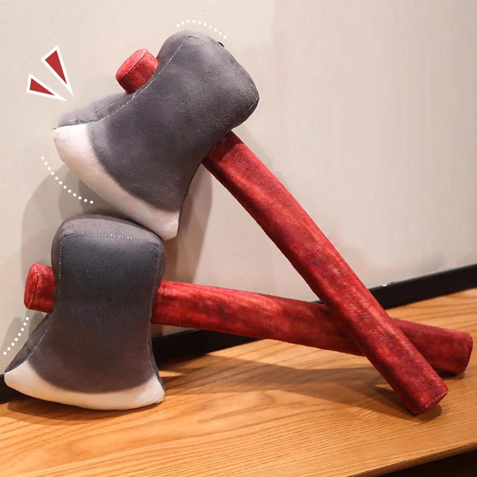 Simulated Axe Plush Farm Tools Toys Creative Tricky Toys Cartoon Animal Stuffed Dolls Cool Room Decor Kids Gifts