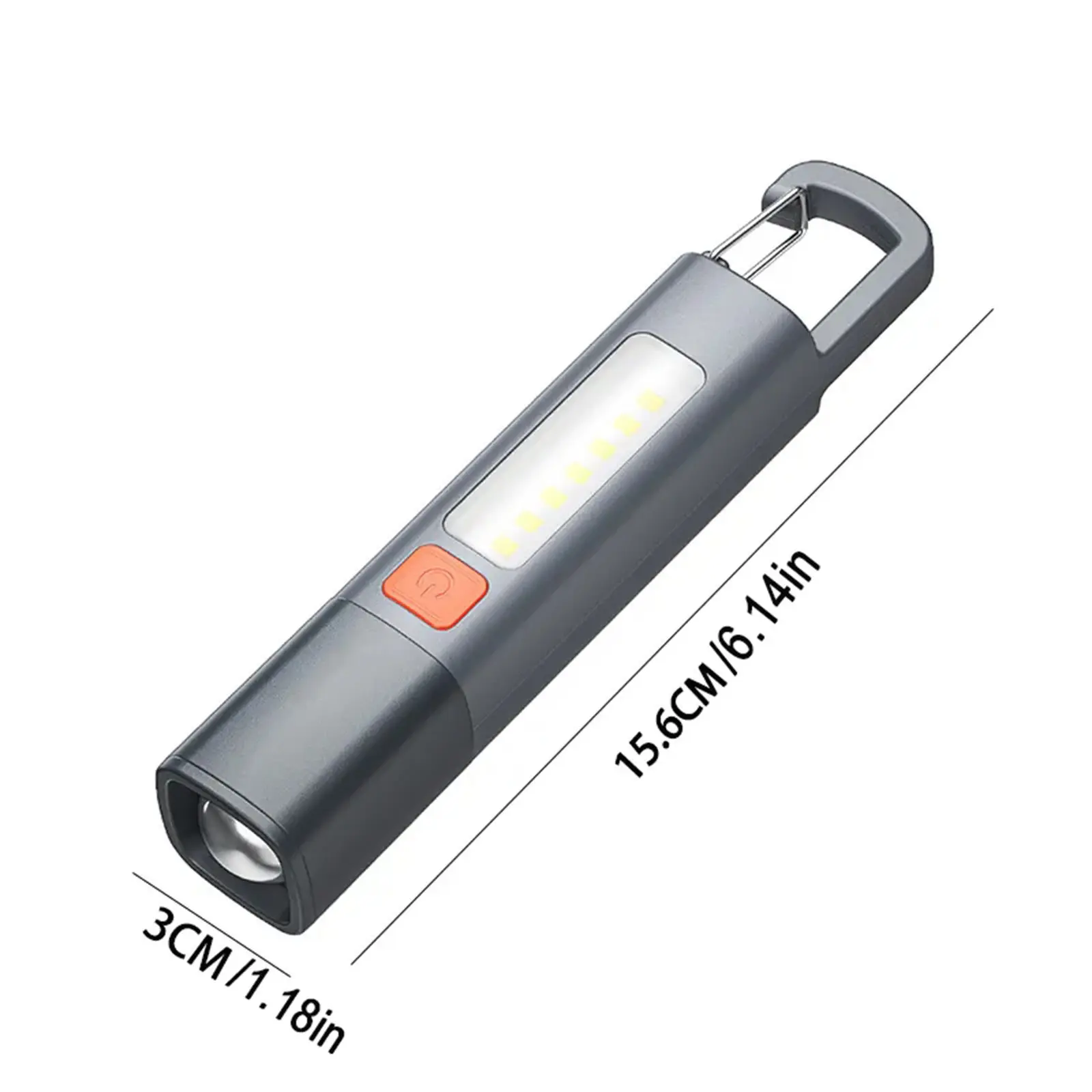 Super Bright COB Side Lights LED XPE Mini Portable Torch Zoomable Waterproof Outdoor Fishing Hunting Camping Flashlight