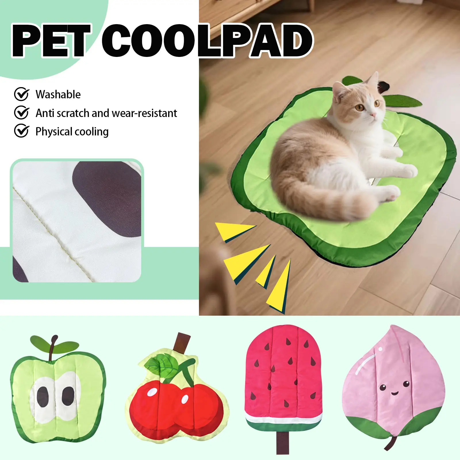 Dog Mat Cooling Summer Pad Mat Dogs Cat Blanket Sofa Breathable Cold Pet Dog Bed Summer Washable Small Medium Large Dogs Ice Pad