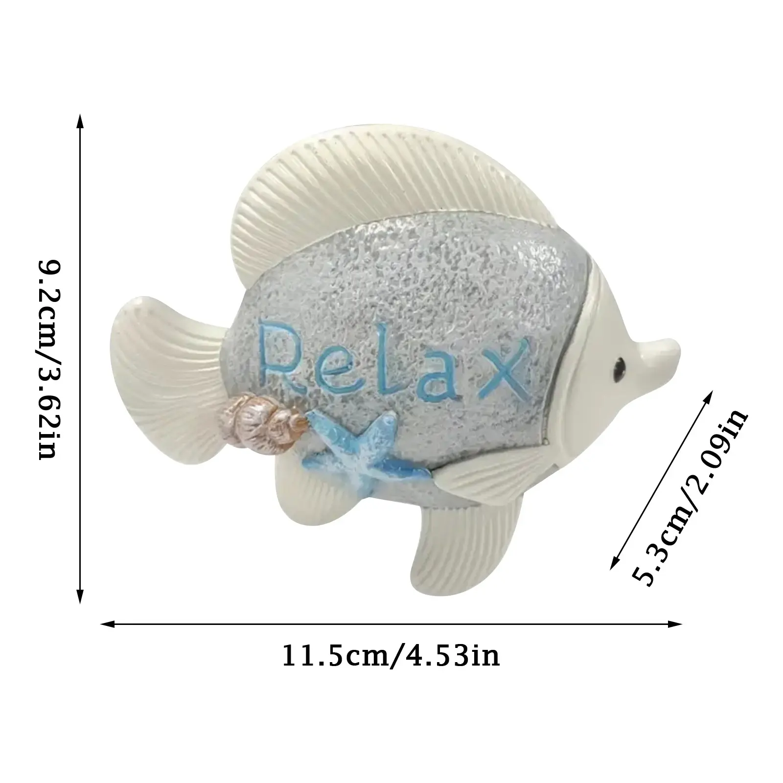 Creative Ocean Ornamental Fish Ornaments Home Decoration Beach Relaxation Seaside Porch Cabinet Home Decoration