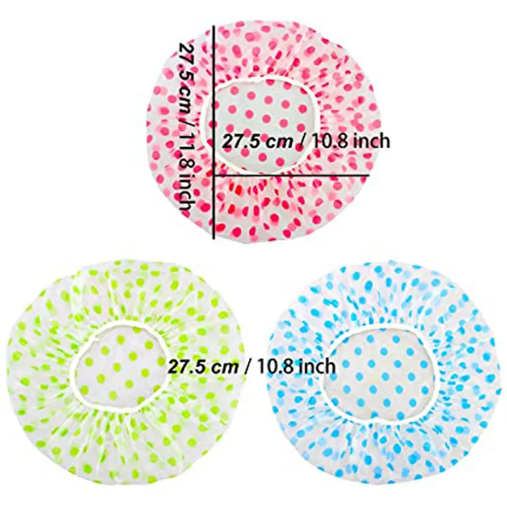 Reusable Shower Cap Thicken Elastic Bath Hat Bathing Cap For Women Spa Women Supplies Shower Cap Bathroom Accessories