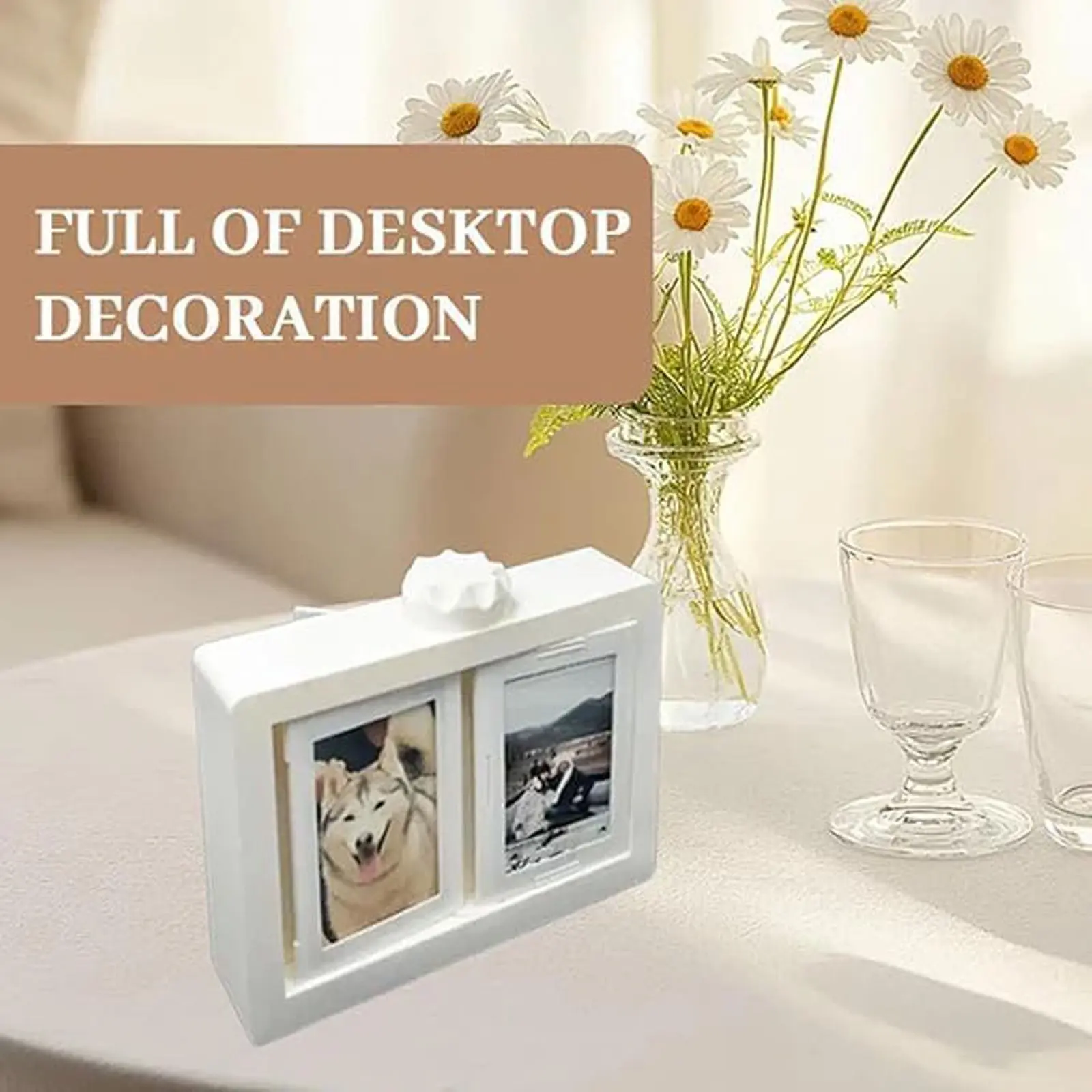 12 Pockets 3D Rotating Photocard Holder Transparent Protective Photo Album Easy To Install Rotating Page-turning Ornaments