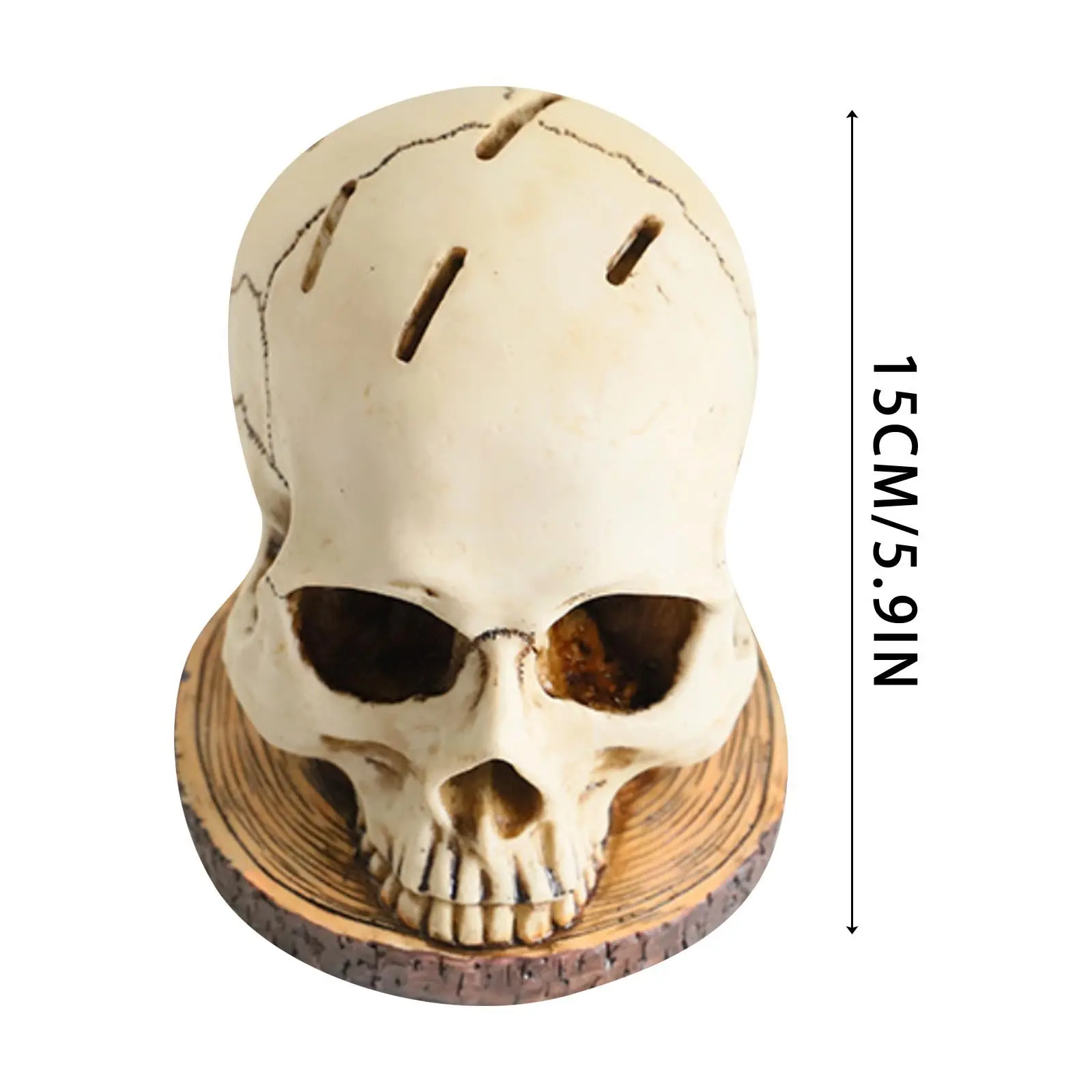 Skeleton Head Knife Holder for Kitchen Skull Knife Stand Horror Knives Storage Rack Decoration Cutter Holder Knives Organizer