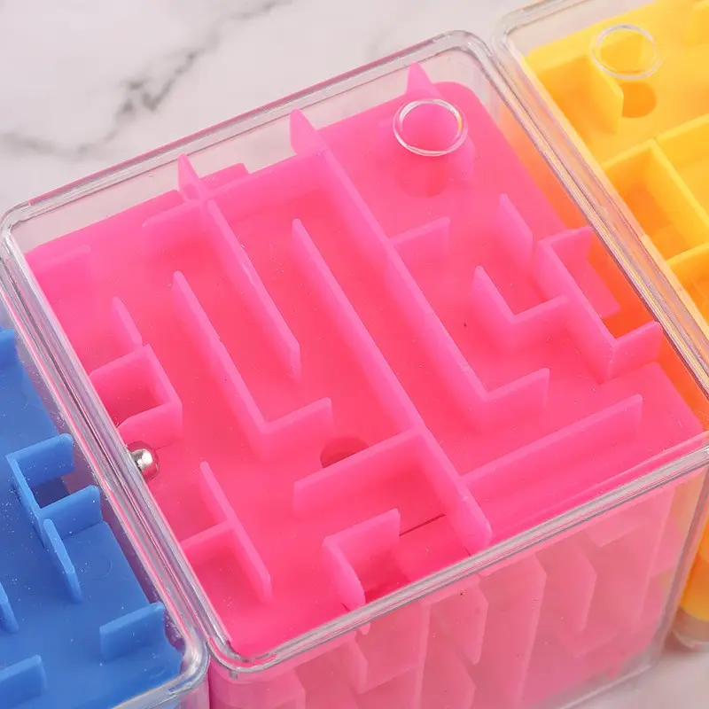 3D Transparent Square and Round Roller Ball Maze Game Kids Birthday Party Baby Shower Gift Giveaway Toy Pinata Filler Pack